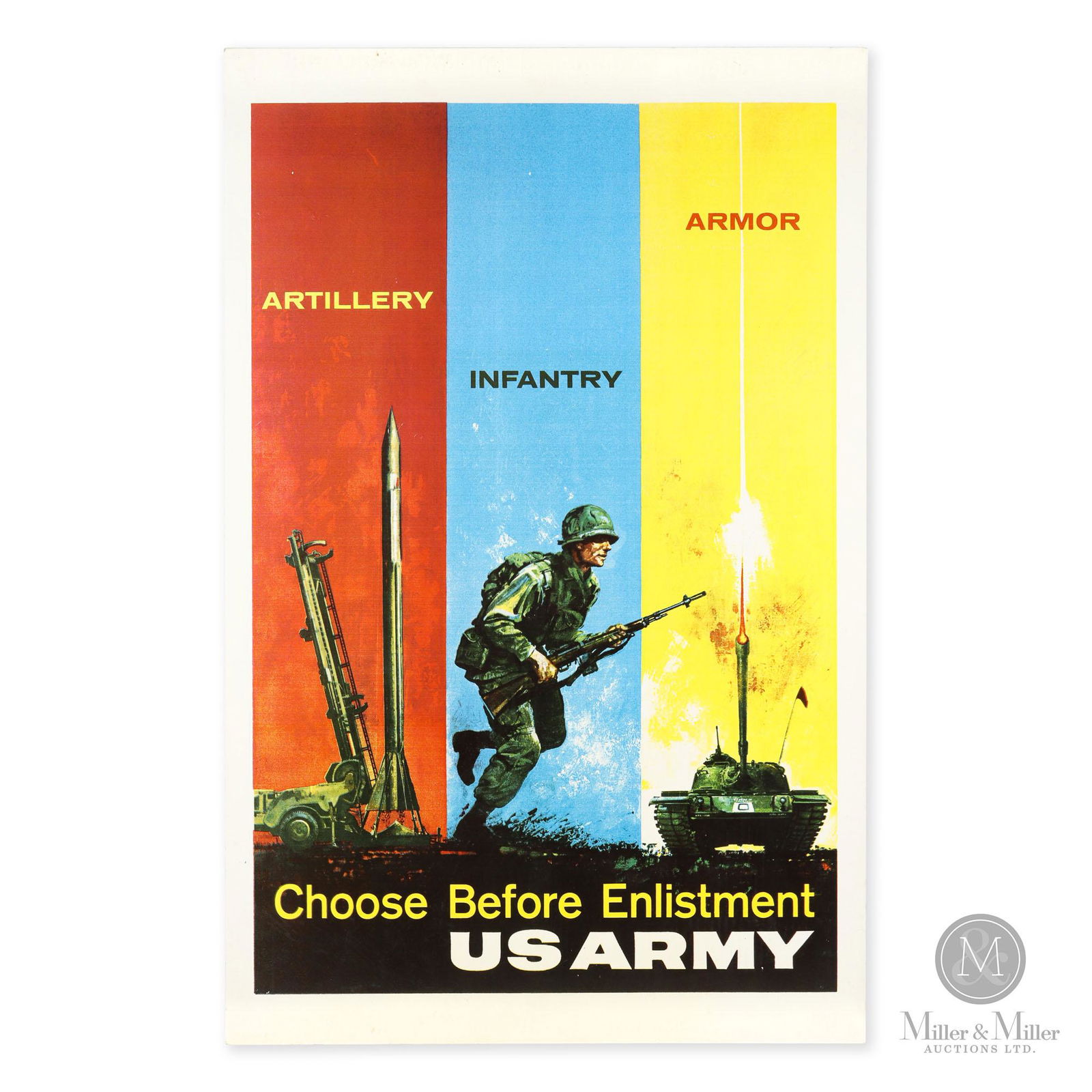 Vietnam War-Era U.S. Army Recruitment Sign (1 of 10)