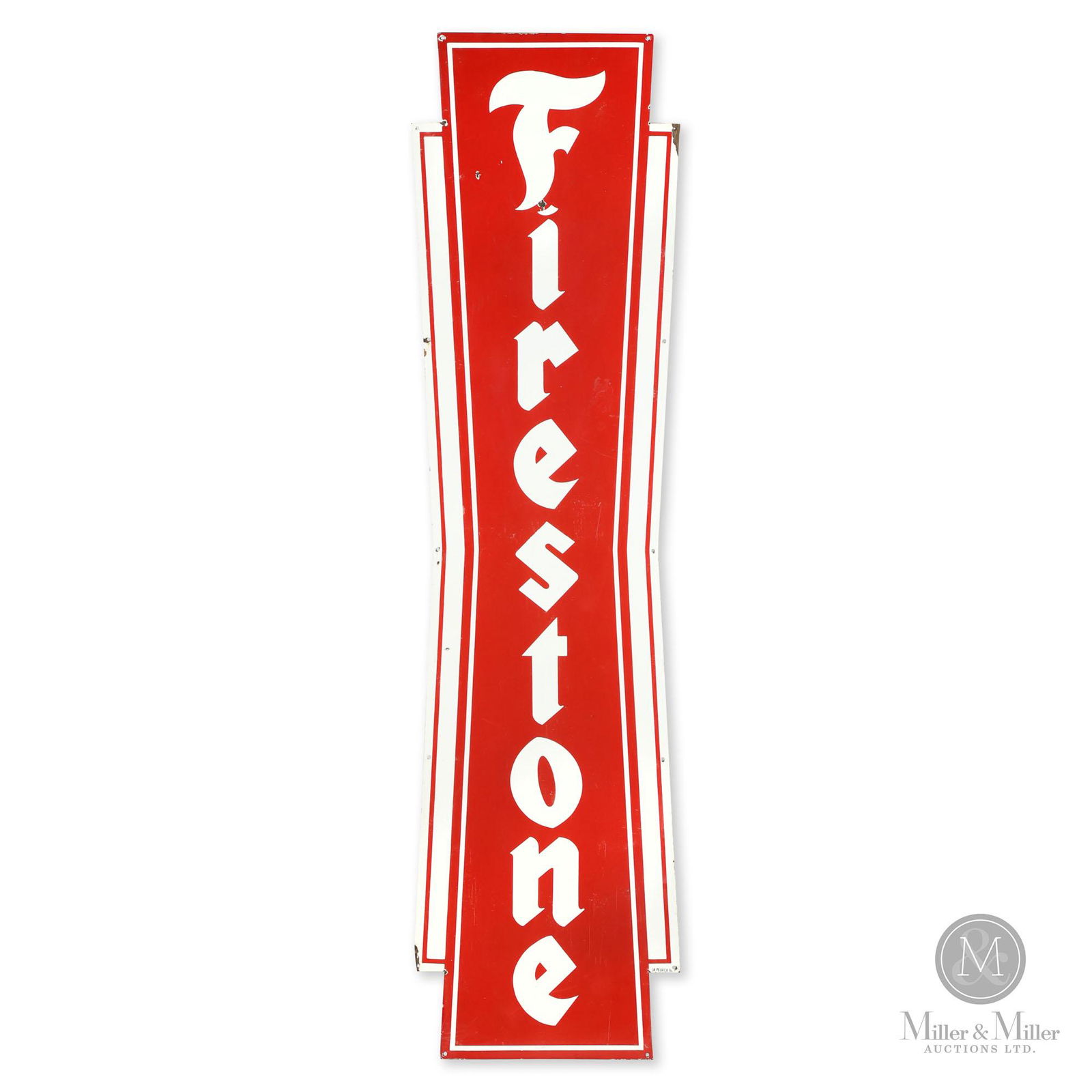 Firestone Vertical Sign Oct 29, 2022 Miller & Miller Auctions Ltd