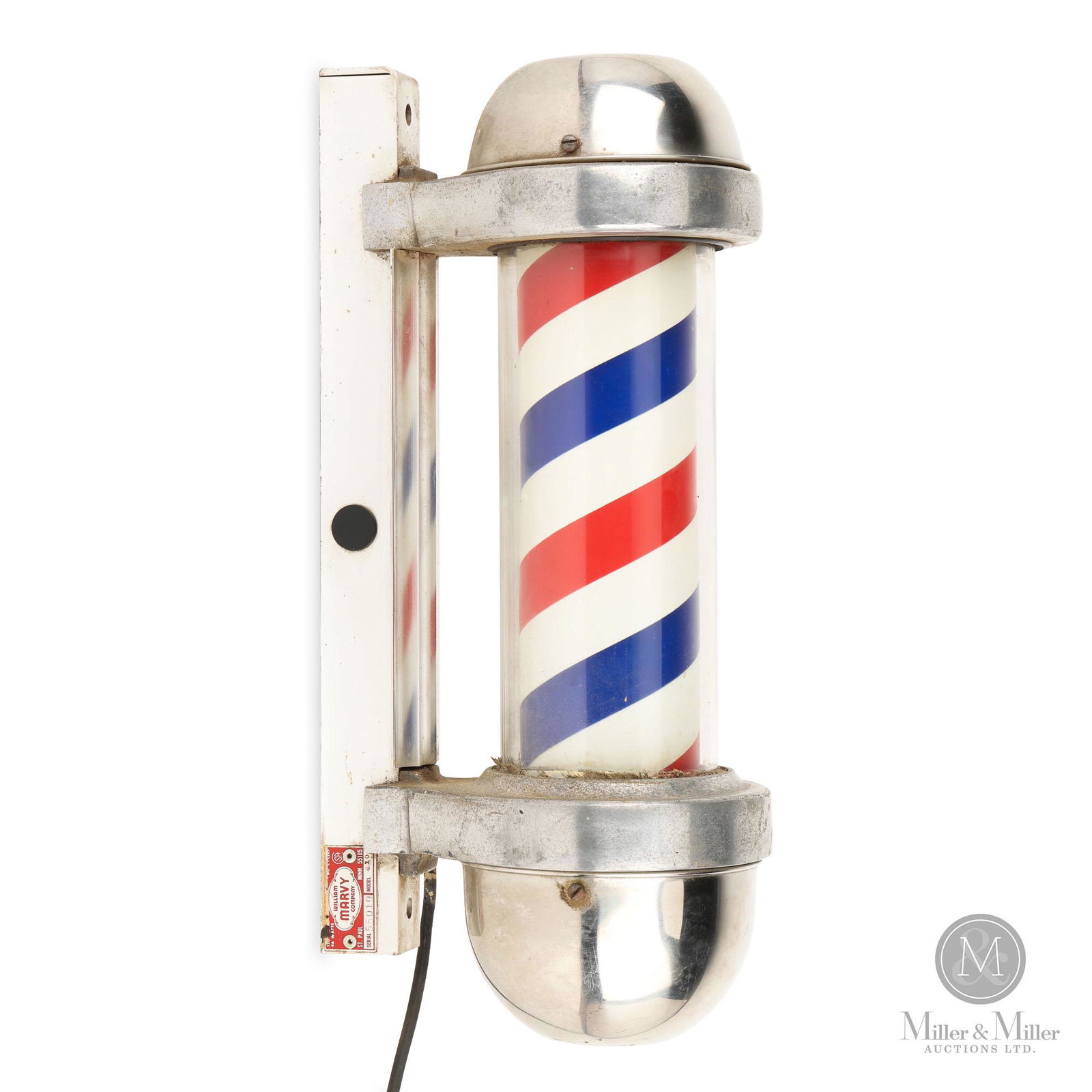 Marvy Model 410 Wall Mount Barber Pole (1 of 9)