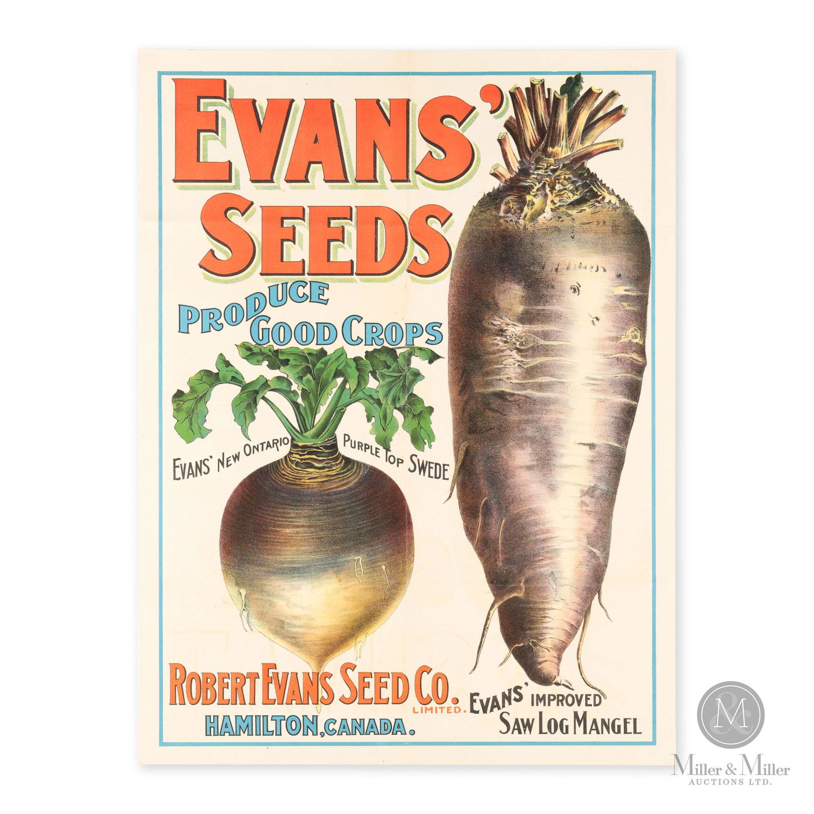 Robert Evans Seed Co., Hamilton Lithograph Poster (1 of 4)