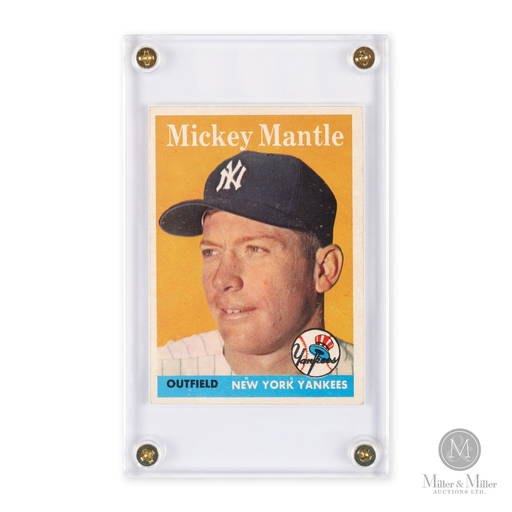 1958 Topps 150 Mickey Mantle Baseball Card