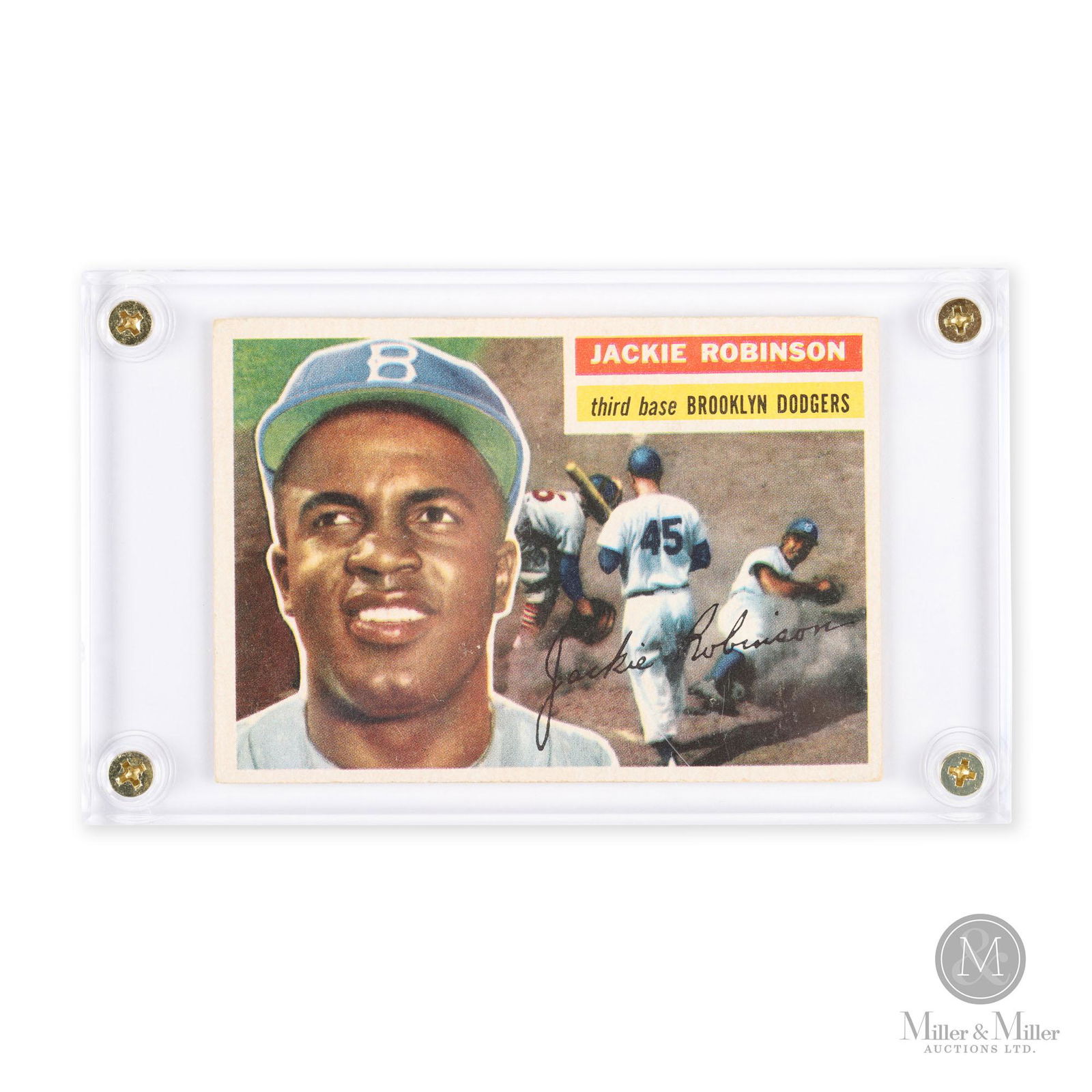 1956 Topps #30 Jackie Robinson Baseball Card (1 of 3)