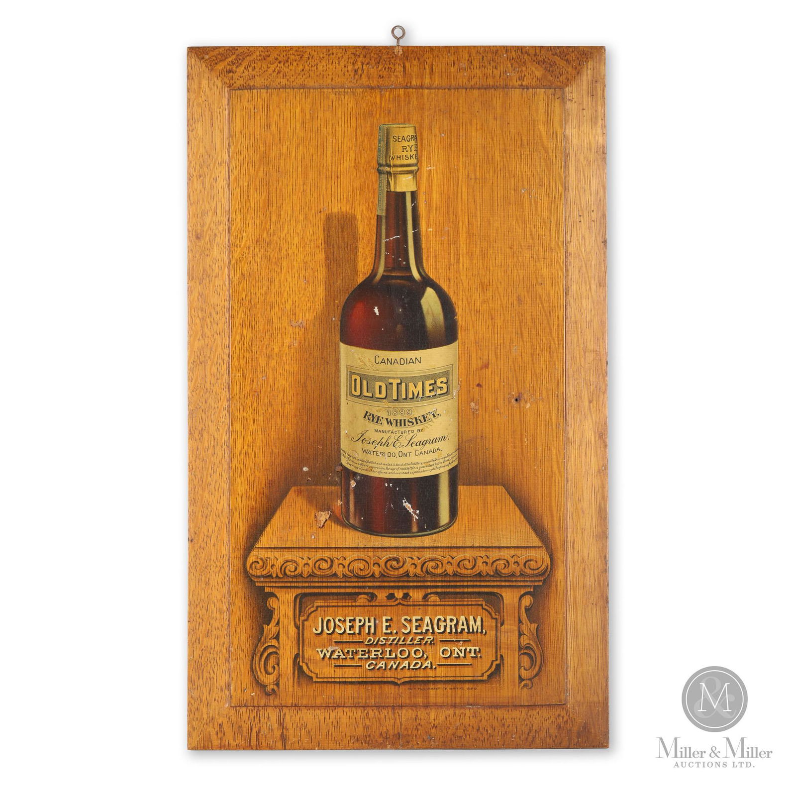 Joseph E. Seagram Old Times Rye Whiskey Sign (1 of 7)