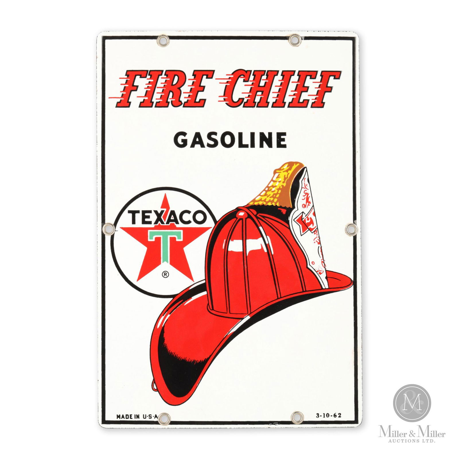Texaco Fire Chief Gasoline Pump Sign (1 of 5)