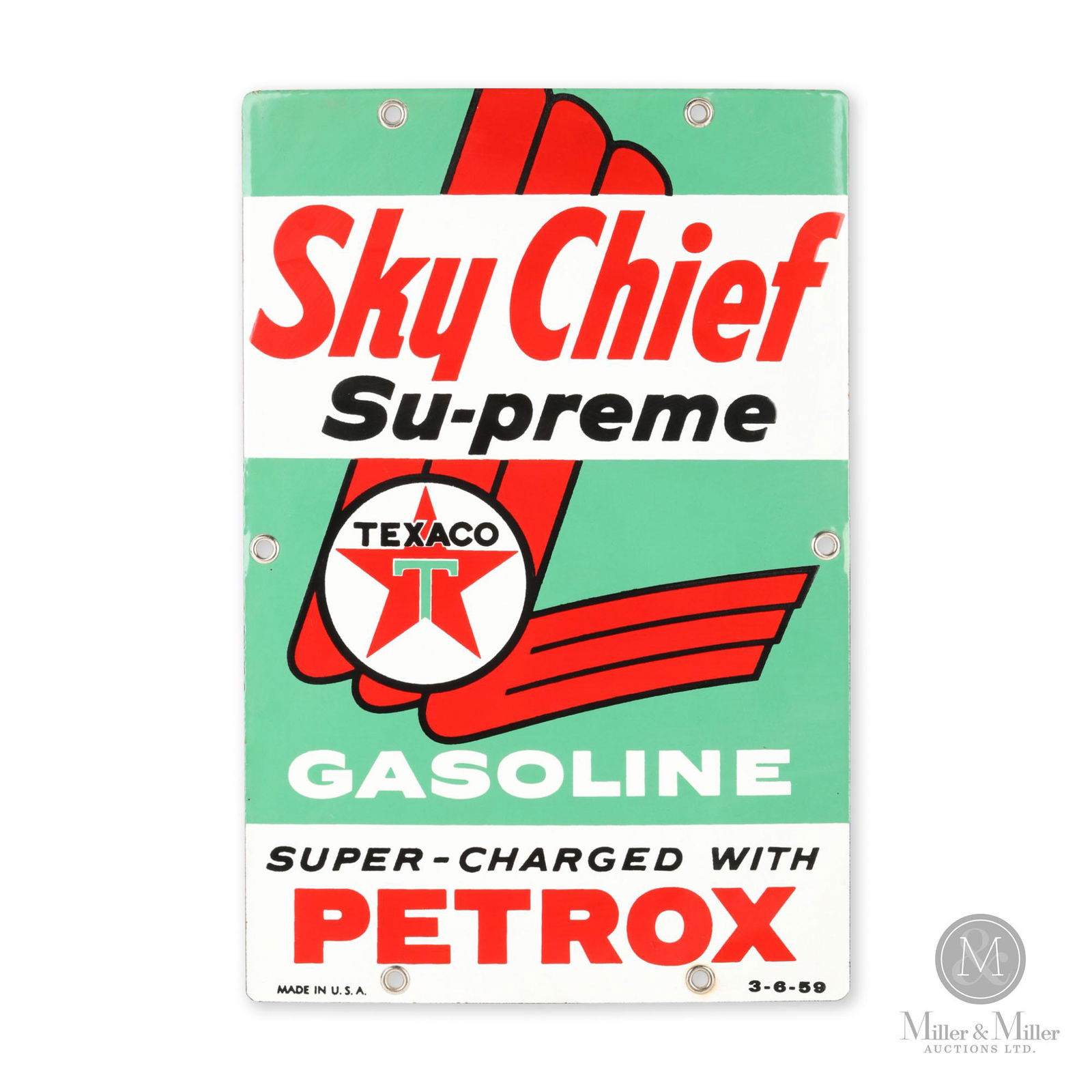 Texaco Sky Chief Gasoline Pump Sign (1 of 5)
