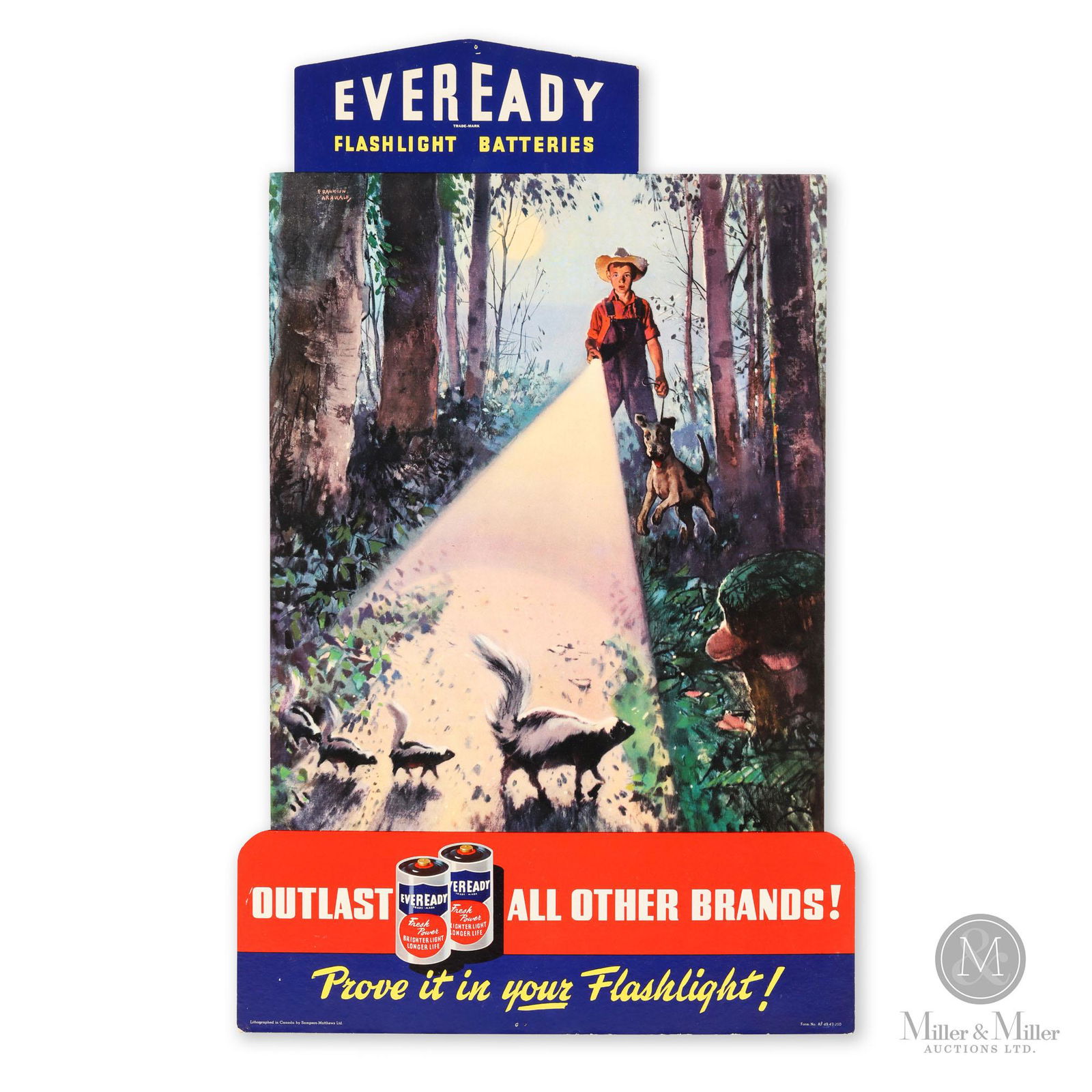 Eveready Flashlight Batteries Counter Sign (1 of 7)