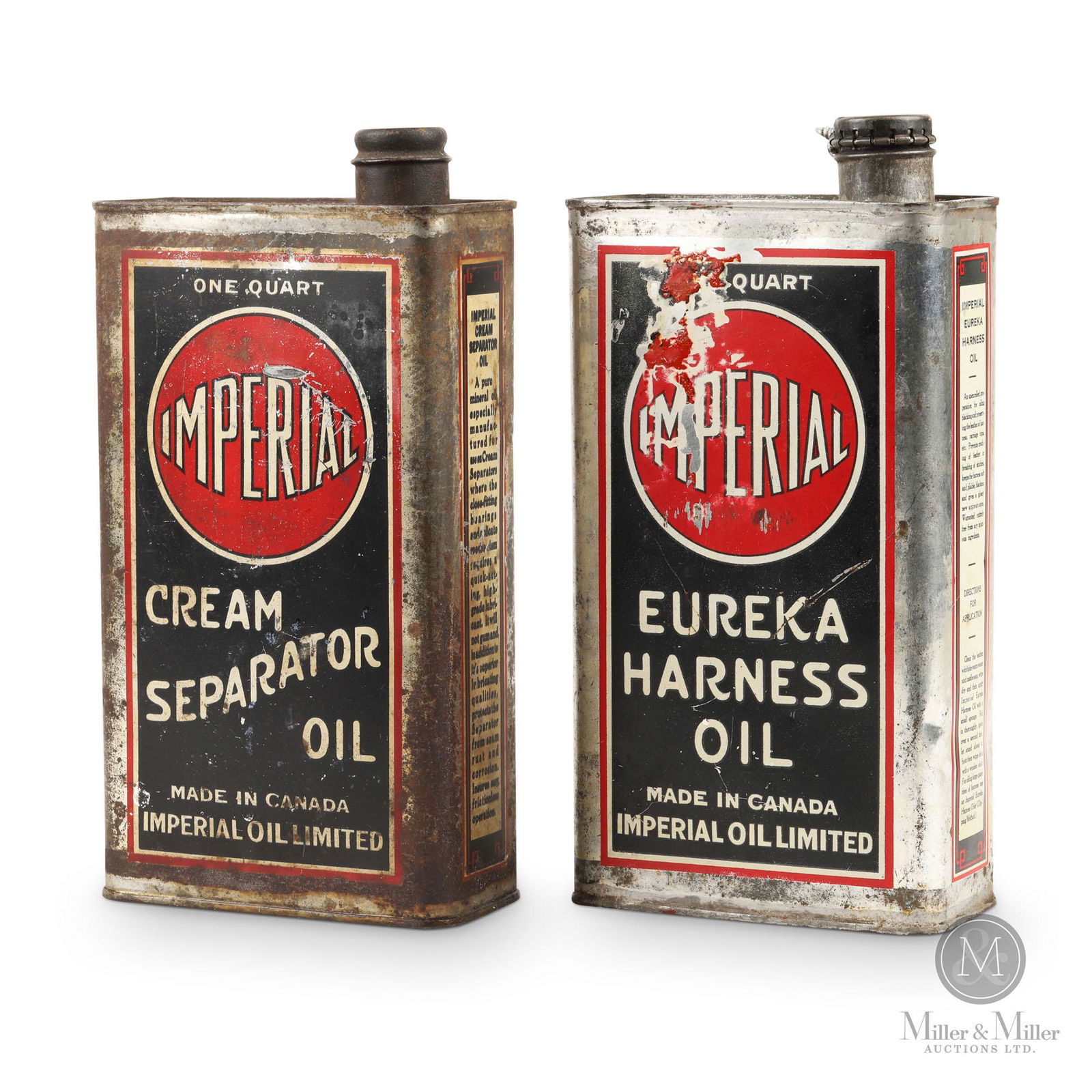 Imperial Eureka Harness & Cream Separator Quart Oil Tins (1 of 7)