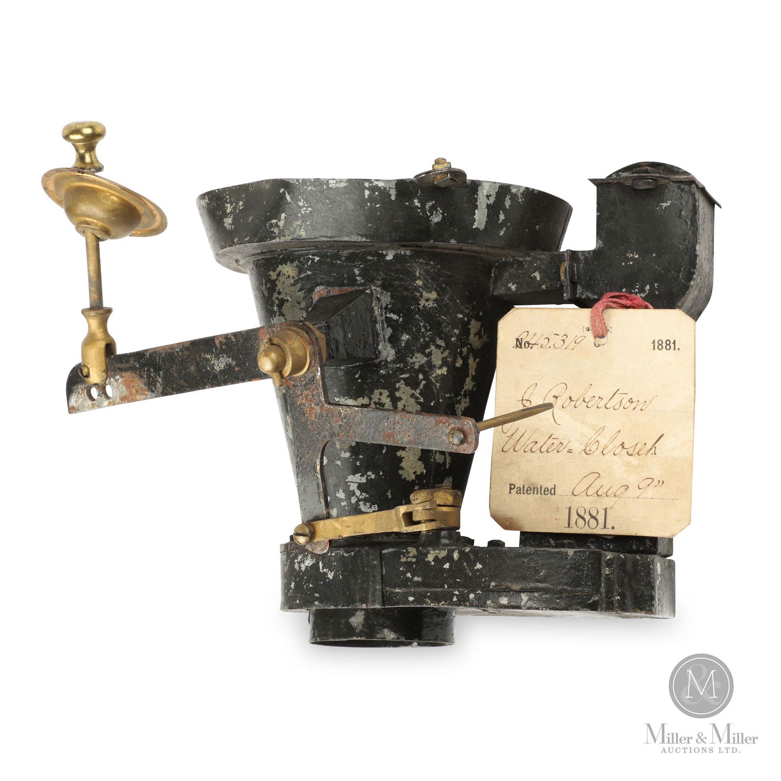 Robertson's Water Closet Working Patent Model (1 of 11)