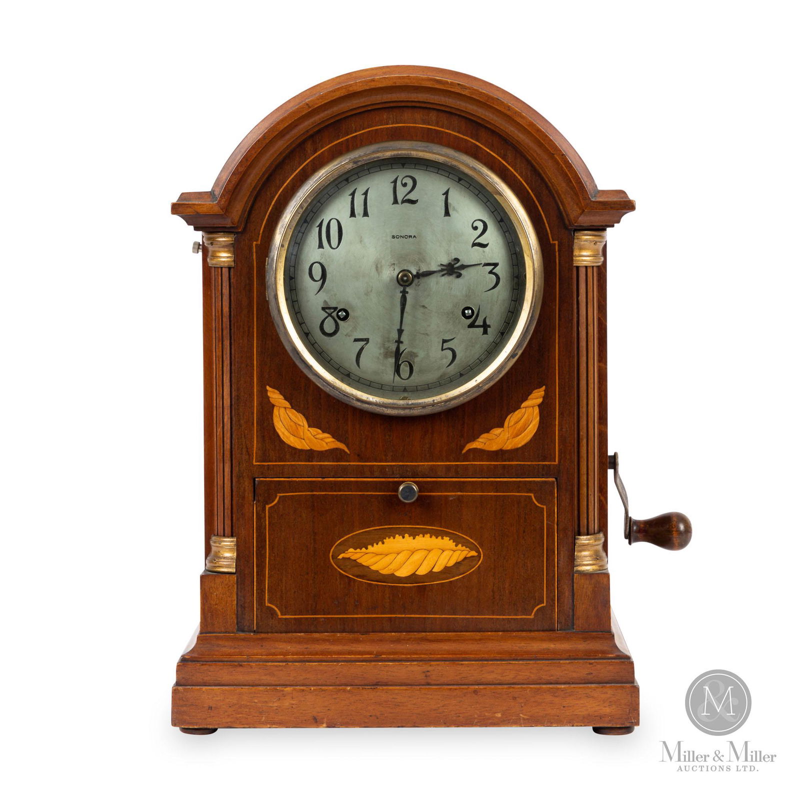 Sonora Chime Co. 8-Bell Inlaid Bracket Clock (1 of 11)