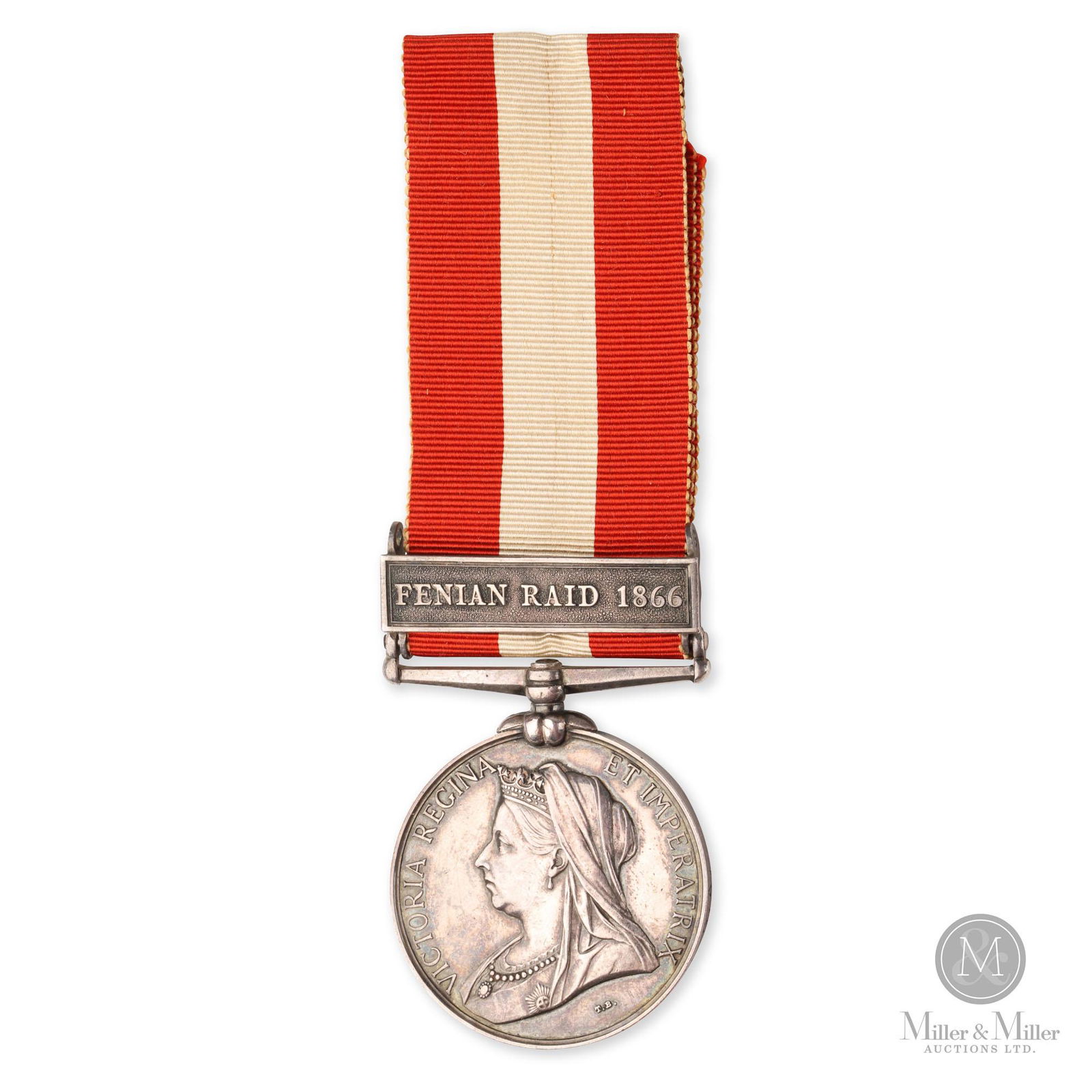 Fenian Raid Medal for Captain J.H. Dumble (1 of 6)