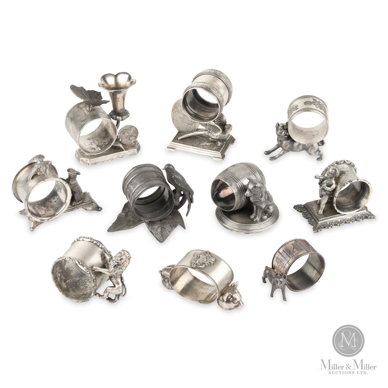 Collection of Figural Napkin Rings (1 of 10)