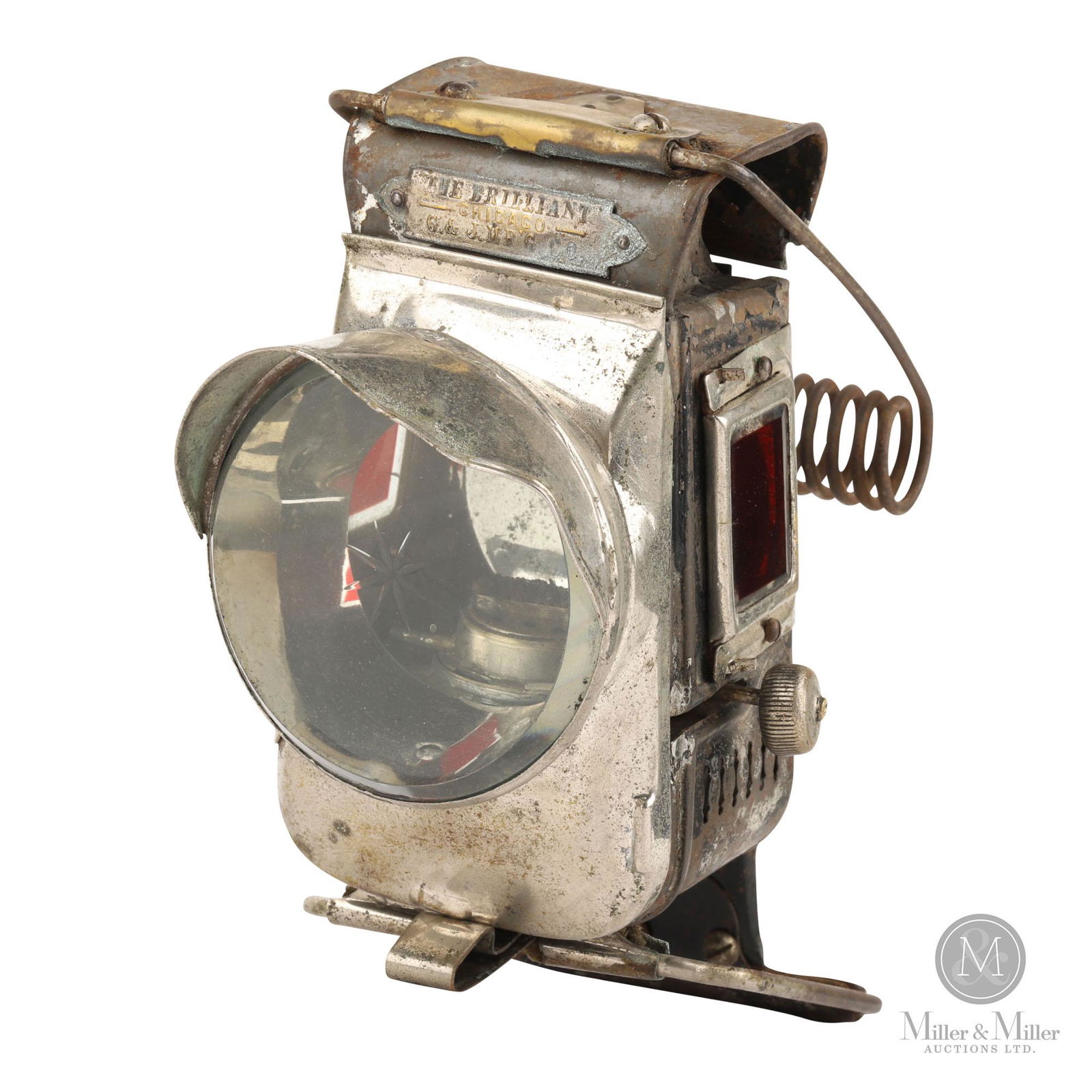 G&J Mfg Co., "The Brilliant" Hard Tire Safety Bicycle Lamp (1 of 11)