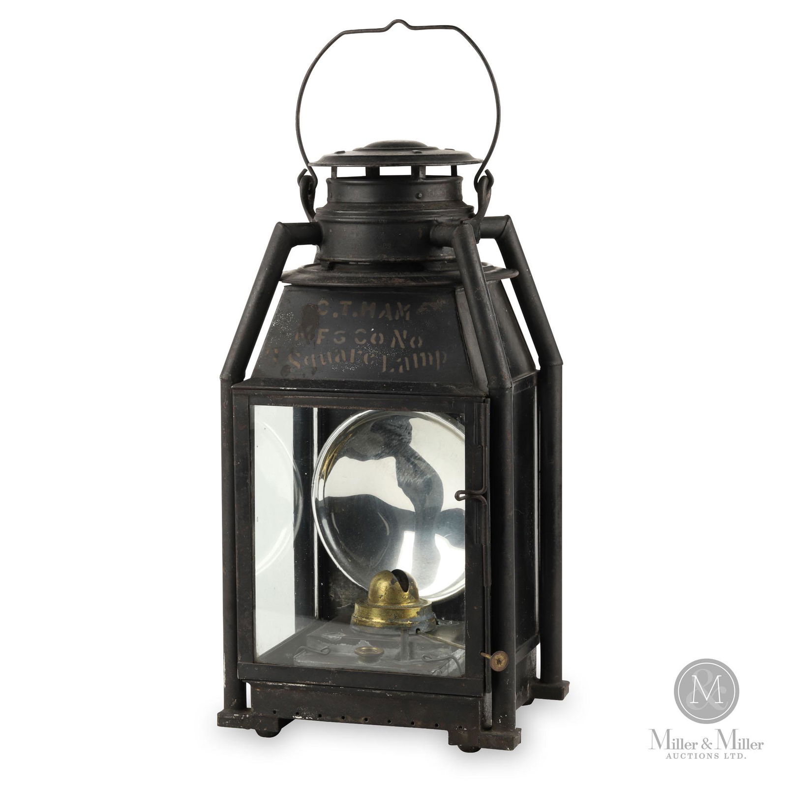 C.T. Ham Mfg Co., No. 8 Tubular Square Lamp (1 of 10)