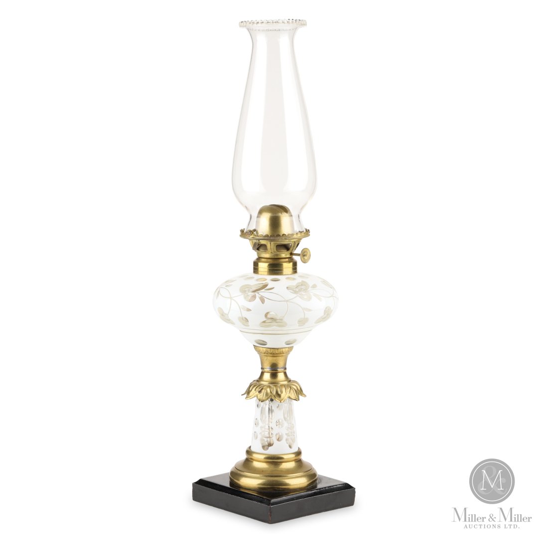 American Cut Overlay Kerosene Stand Lamp (1 of 14)