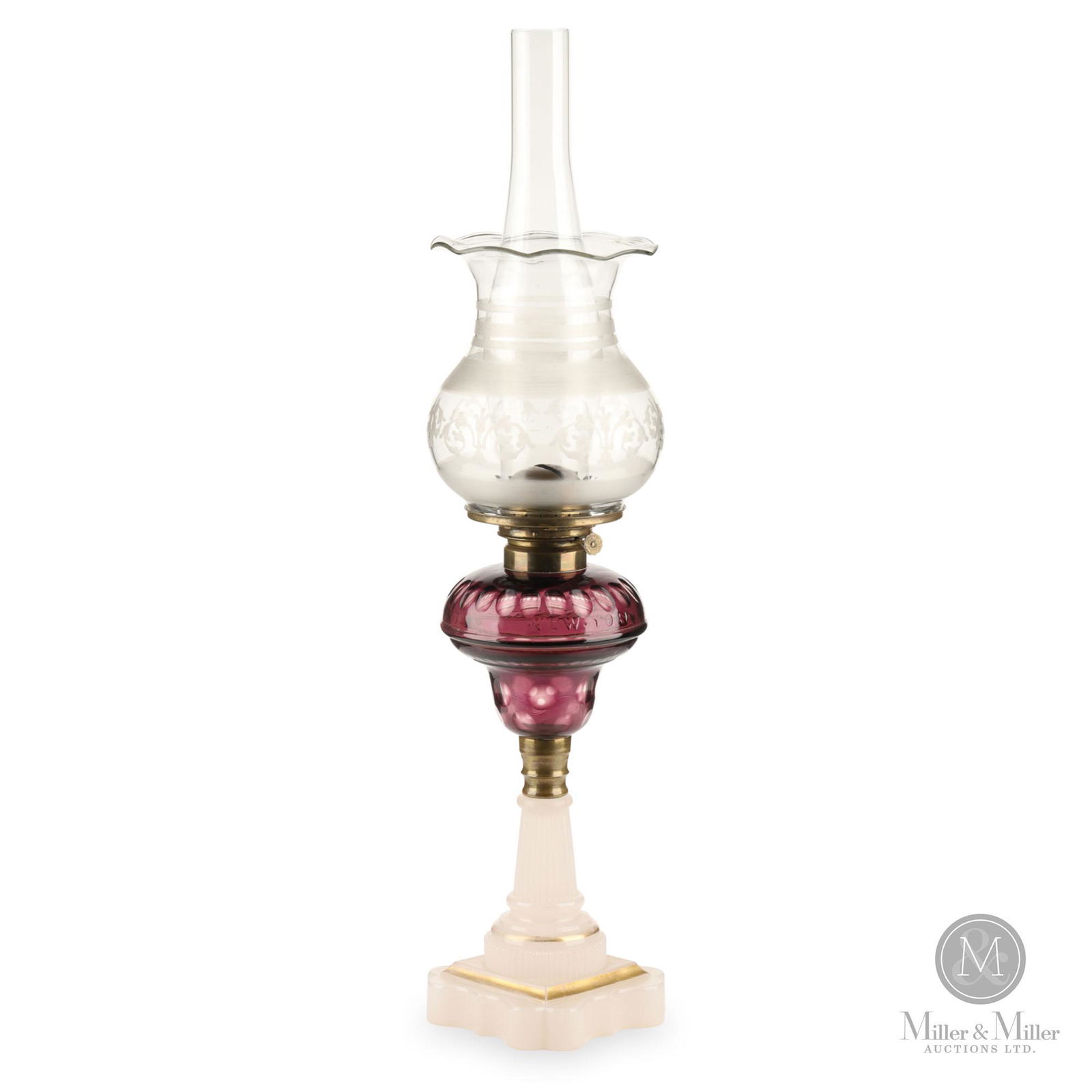 Dietz, Brother & Co. Overlay Kerosene Stand Lamp (1 of 11)