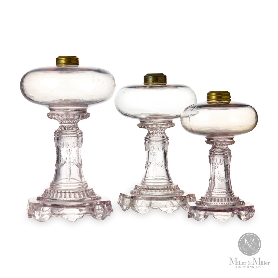 "Canadian Drape" Kerosene Stand Lamps (1 of 11)