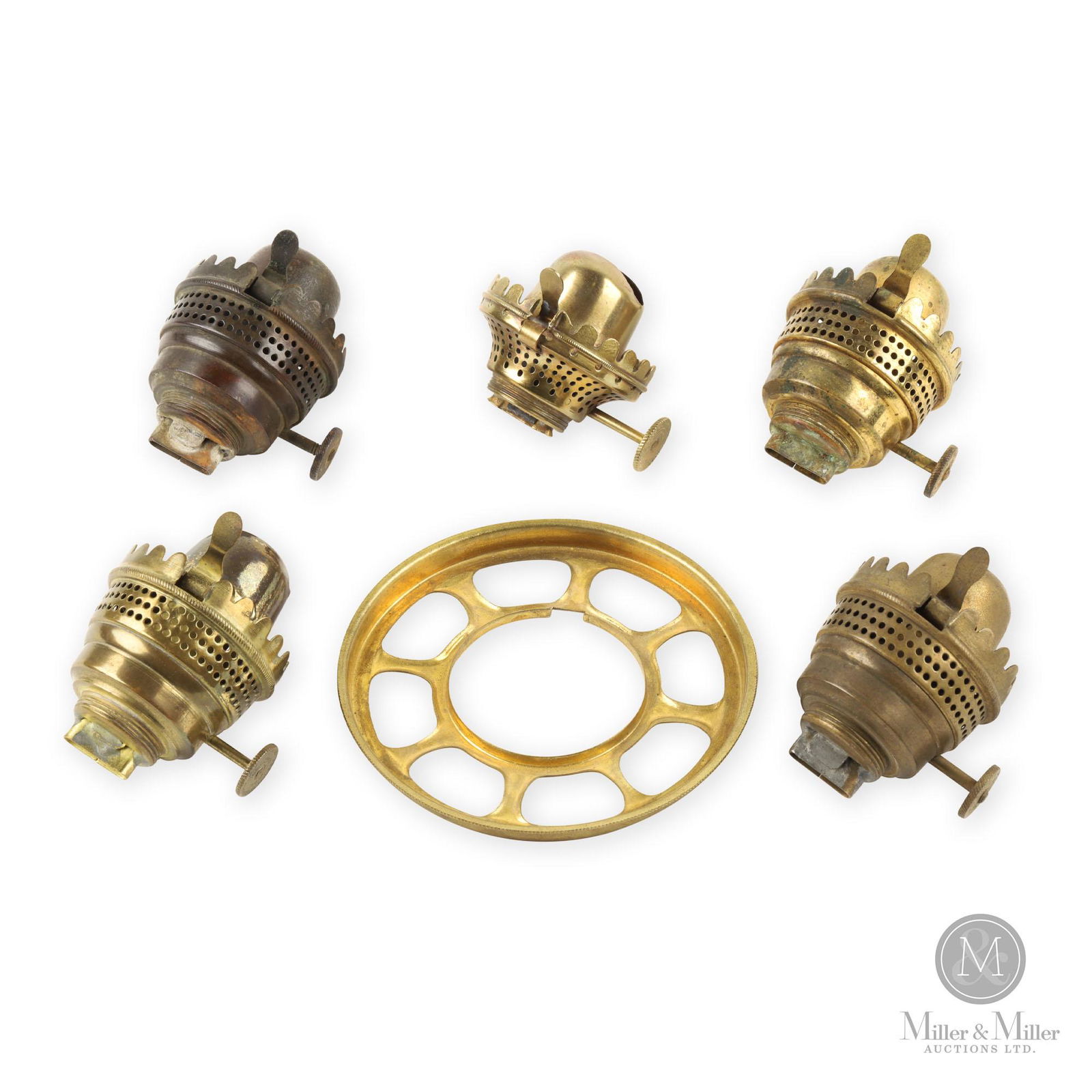 Oil Lamp Burners & Shade Ring (1 of 4)