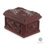 Tramp Art Dresser Box / Coffret "Tramp Art" Rouge