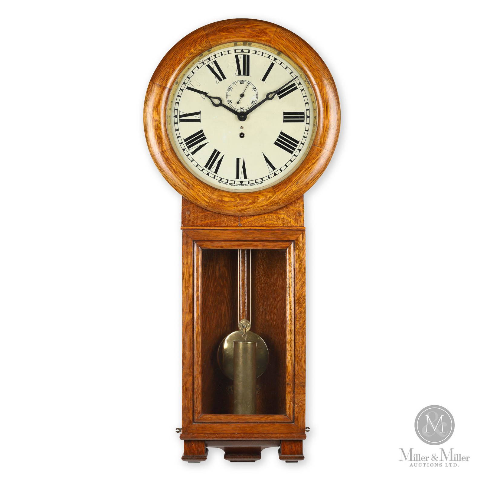 Pequegnat Regulator 1 Office Wall Clock Auction