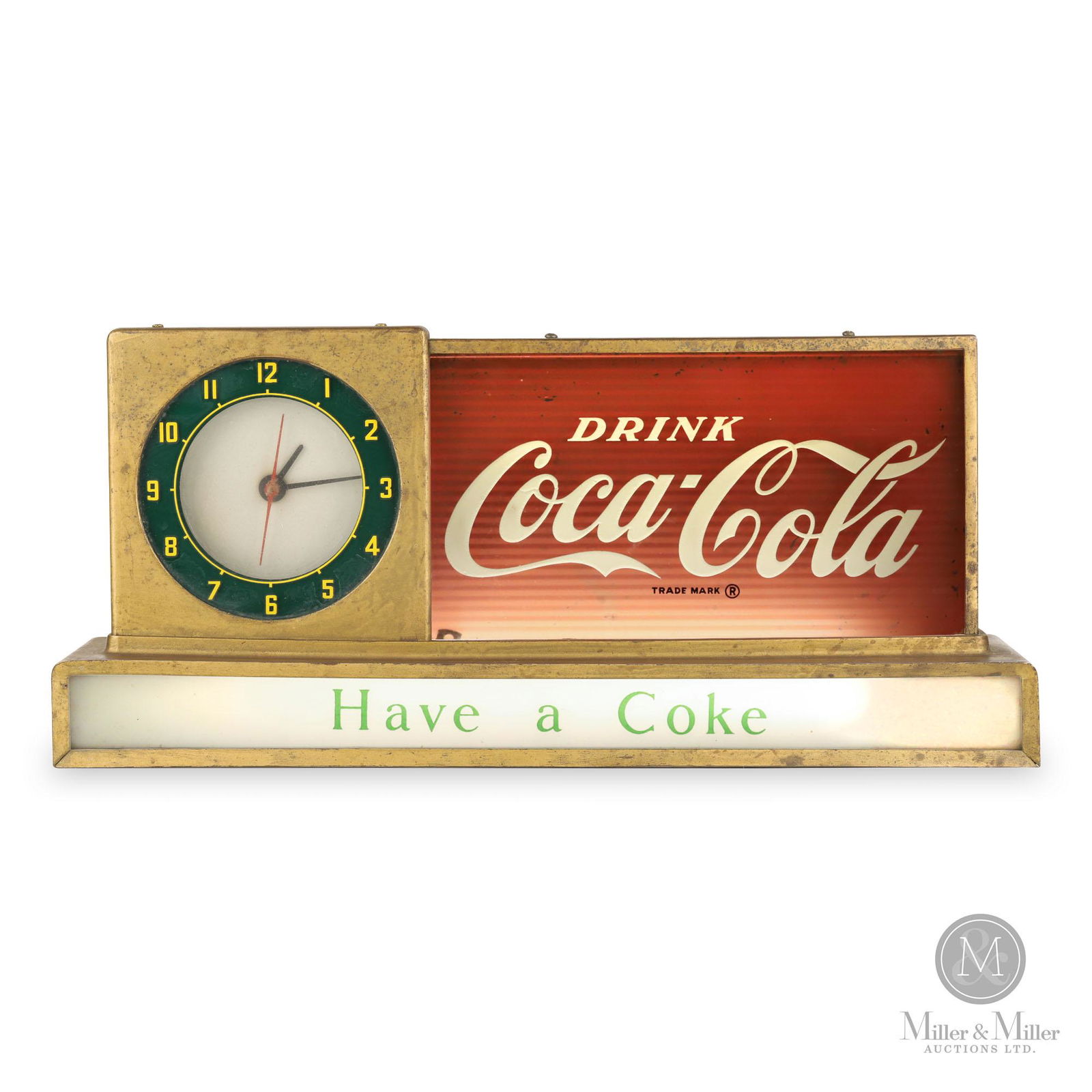 Coca-Cola Lighted Counter Clock Sign (1 of 8)