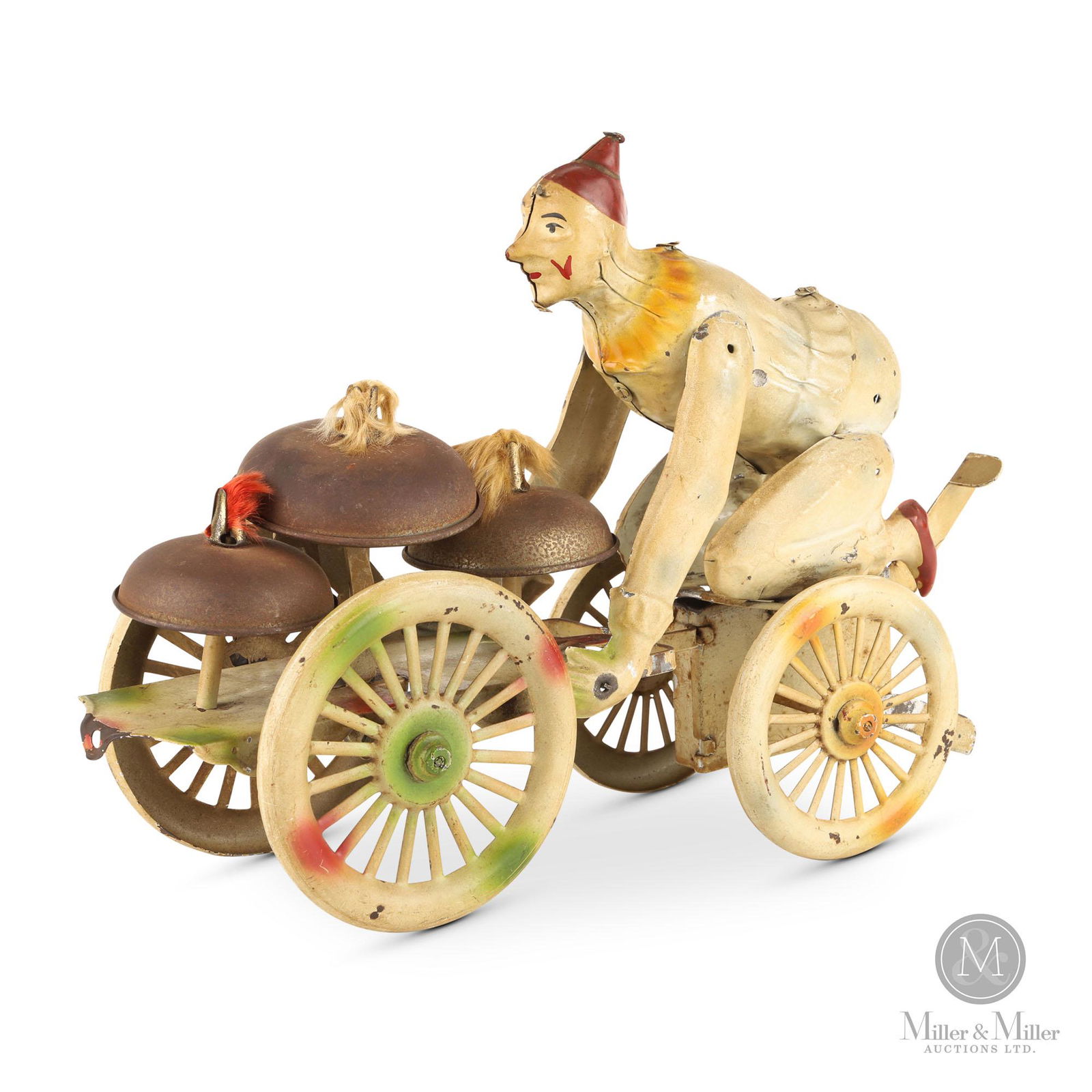 Large Kellerman Clown Bell Ringer Pull Toy (1 of 7)