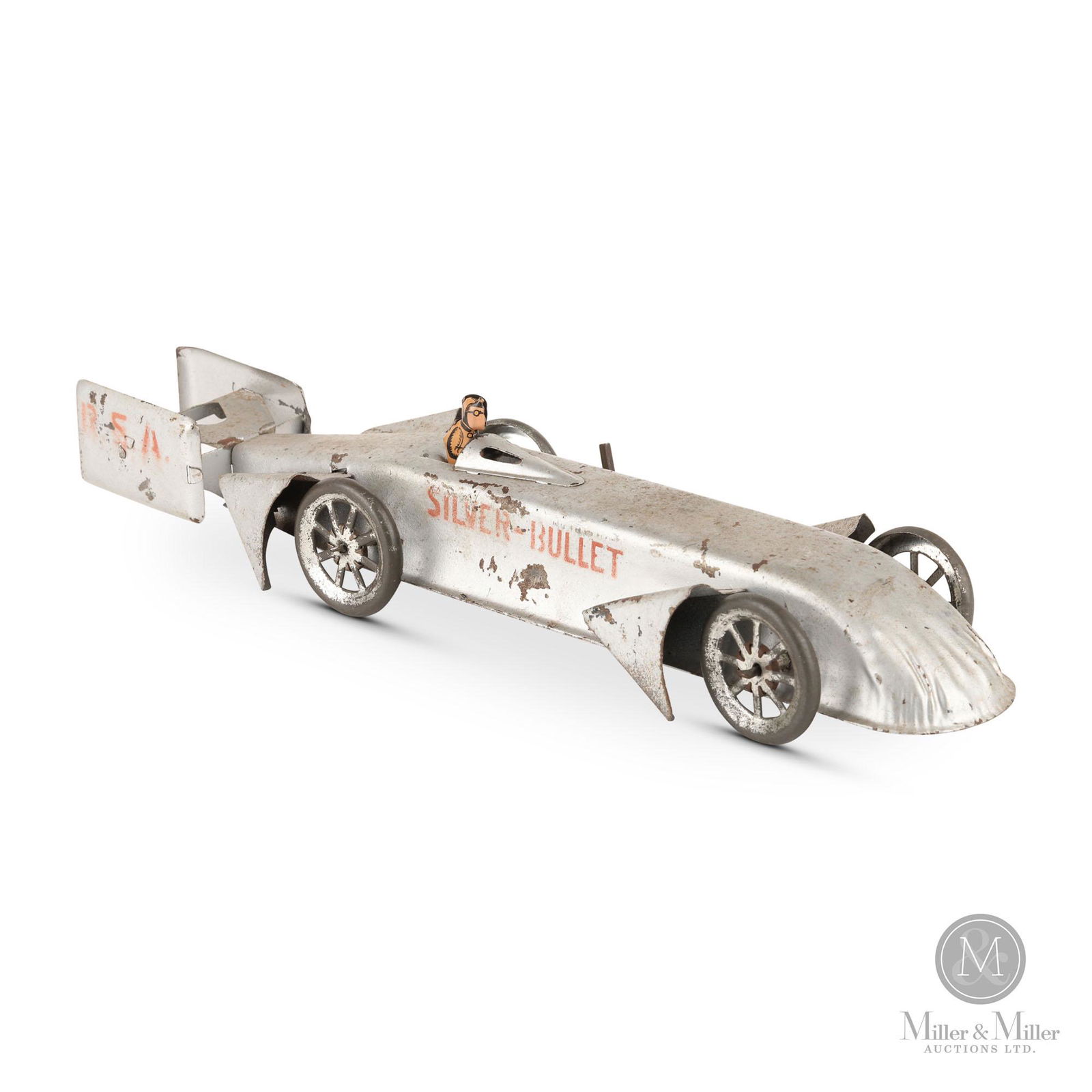 Sunbeam Silver Bullet Race Car with Driver (1 of 7)