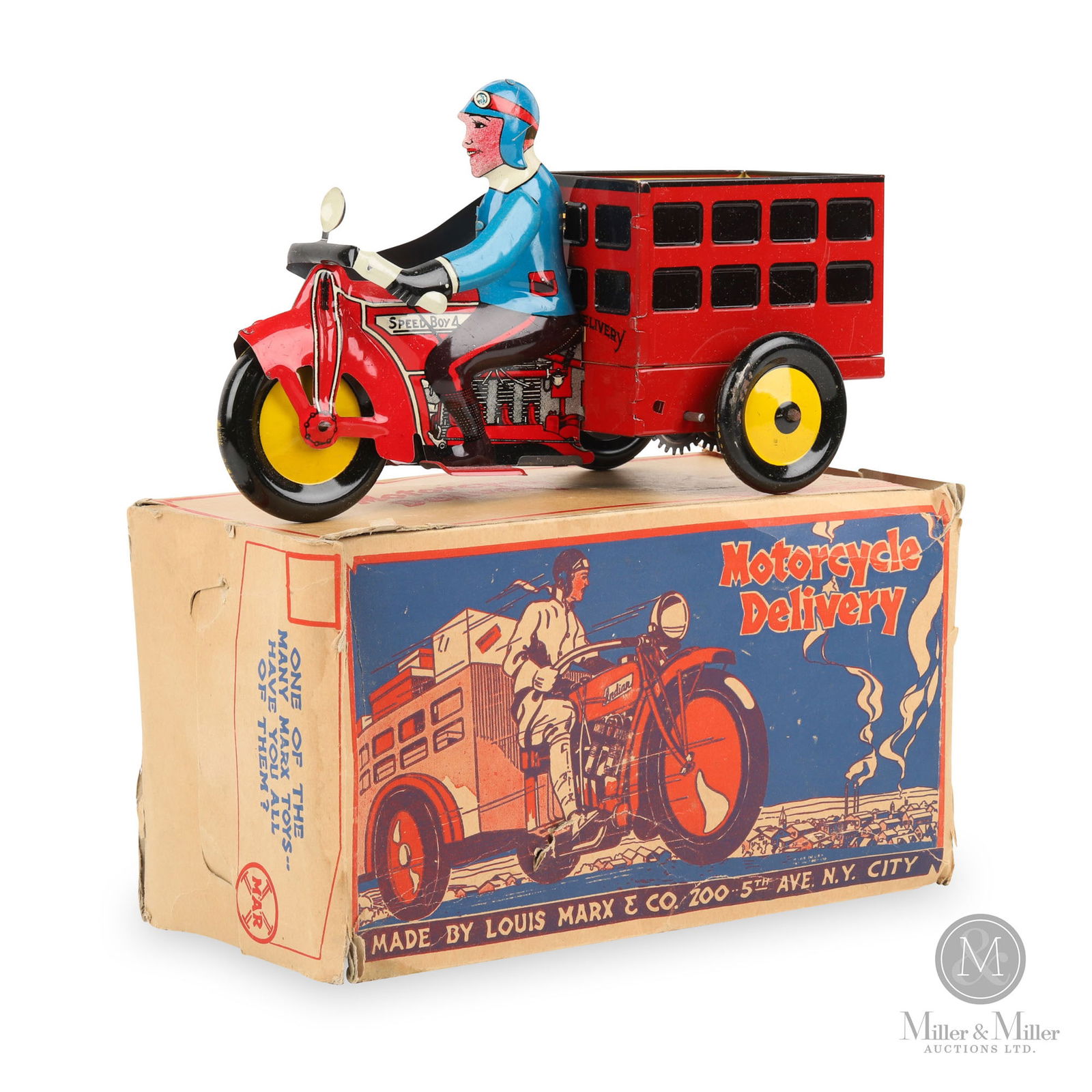 Marx "Speed Boy Delivery" Motorcycle (1 of 12)