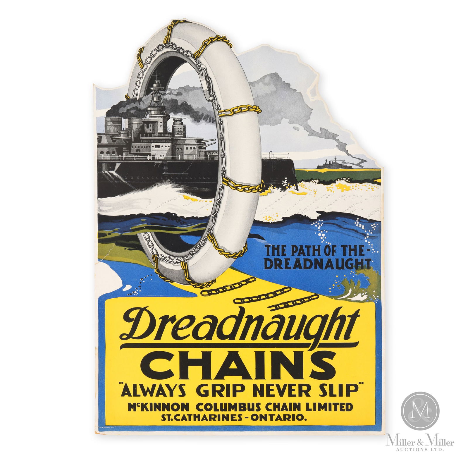 Dreadnaught Tire Chains Die Cut Poster (1 of 4)