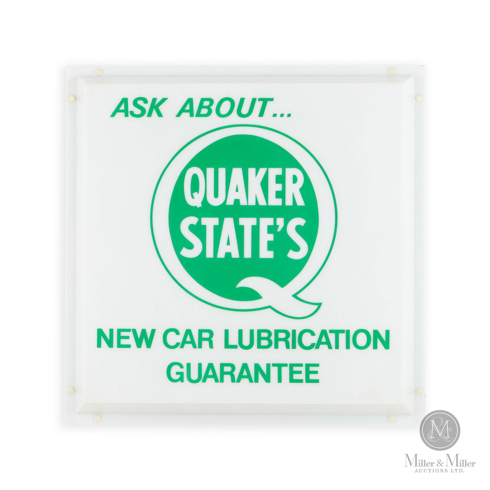 Quaker State Motor Oil Lighted SIgn (1 of 8)