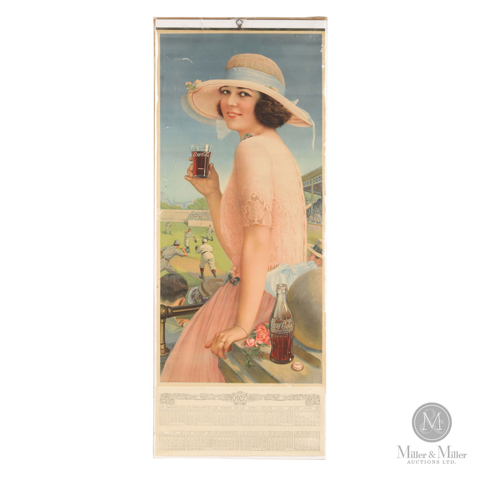 Coca-Cola "at the Baseball Match" 1922 Calendar (1 of 5)