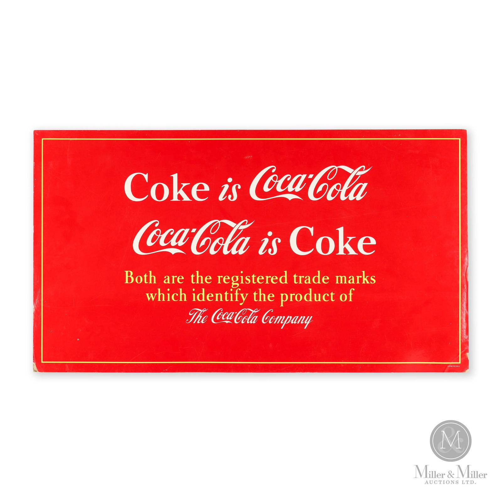 "Coke is Coca-Cola" Poster (1 of 5)