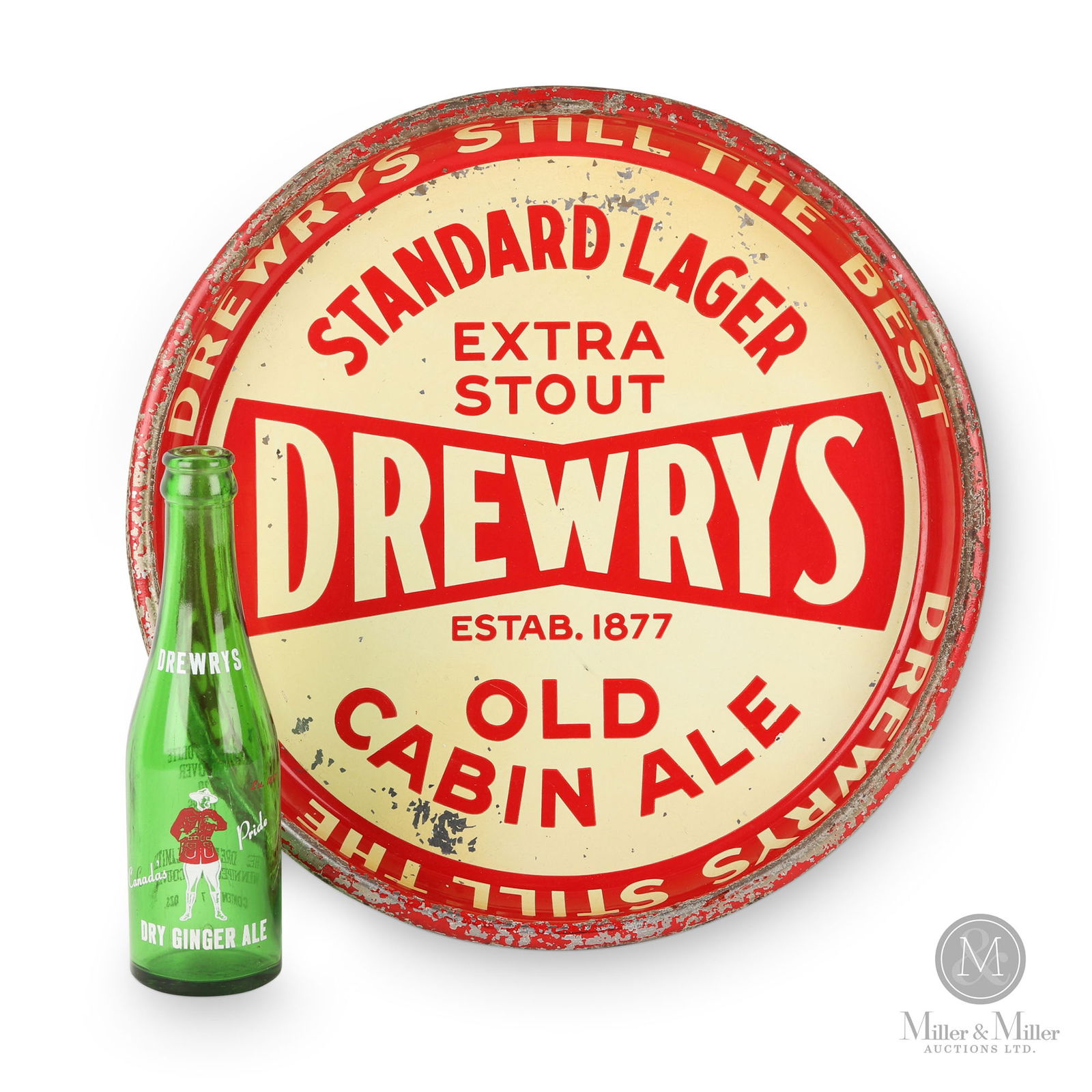 Drewrys Beer Tray & Ginger Ale Bottle (1 of 15)