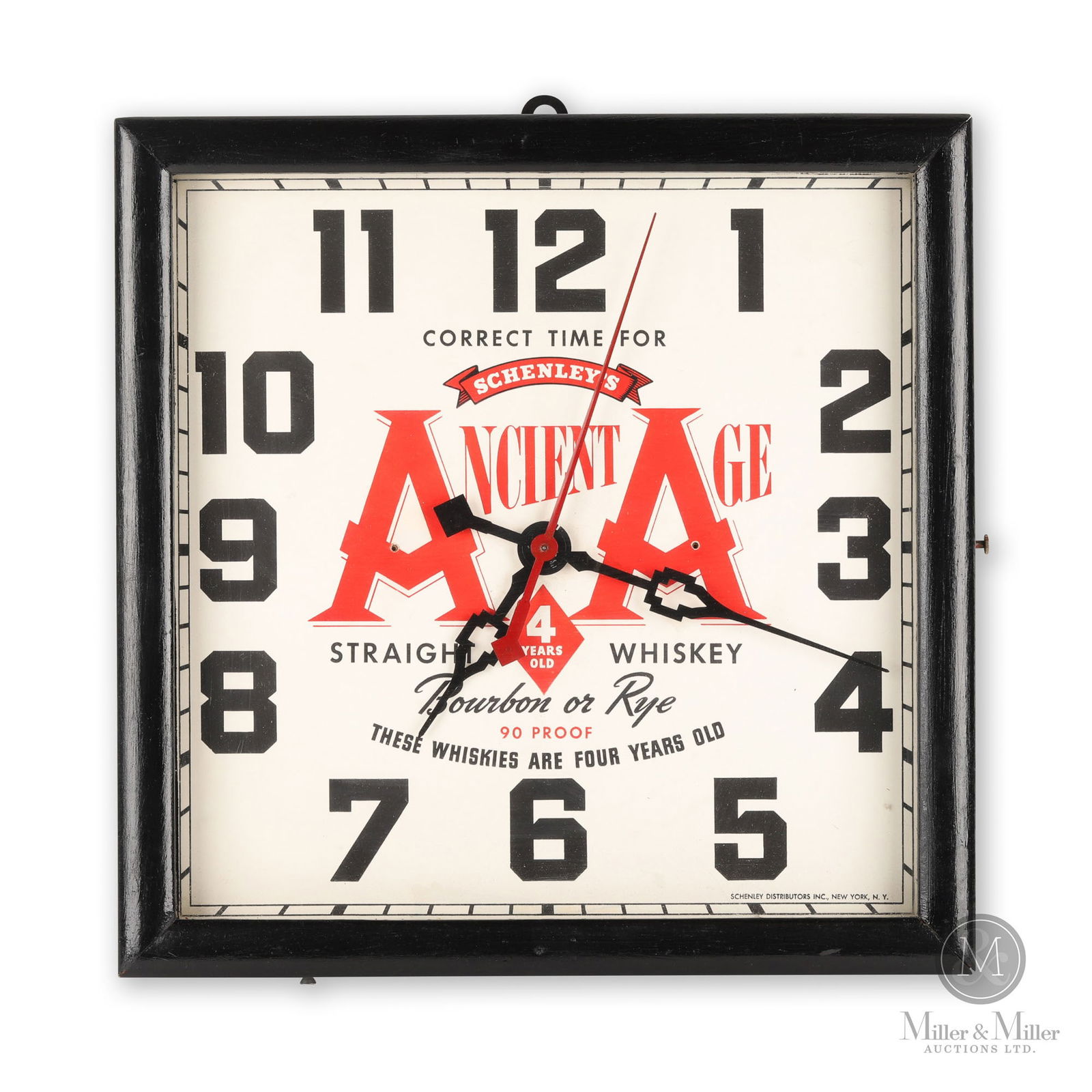 Schenley's Ancient Age Whiskey Clock (1 of 11)