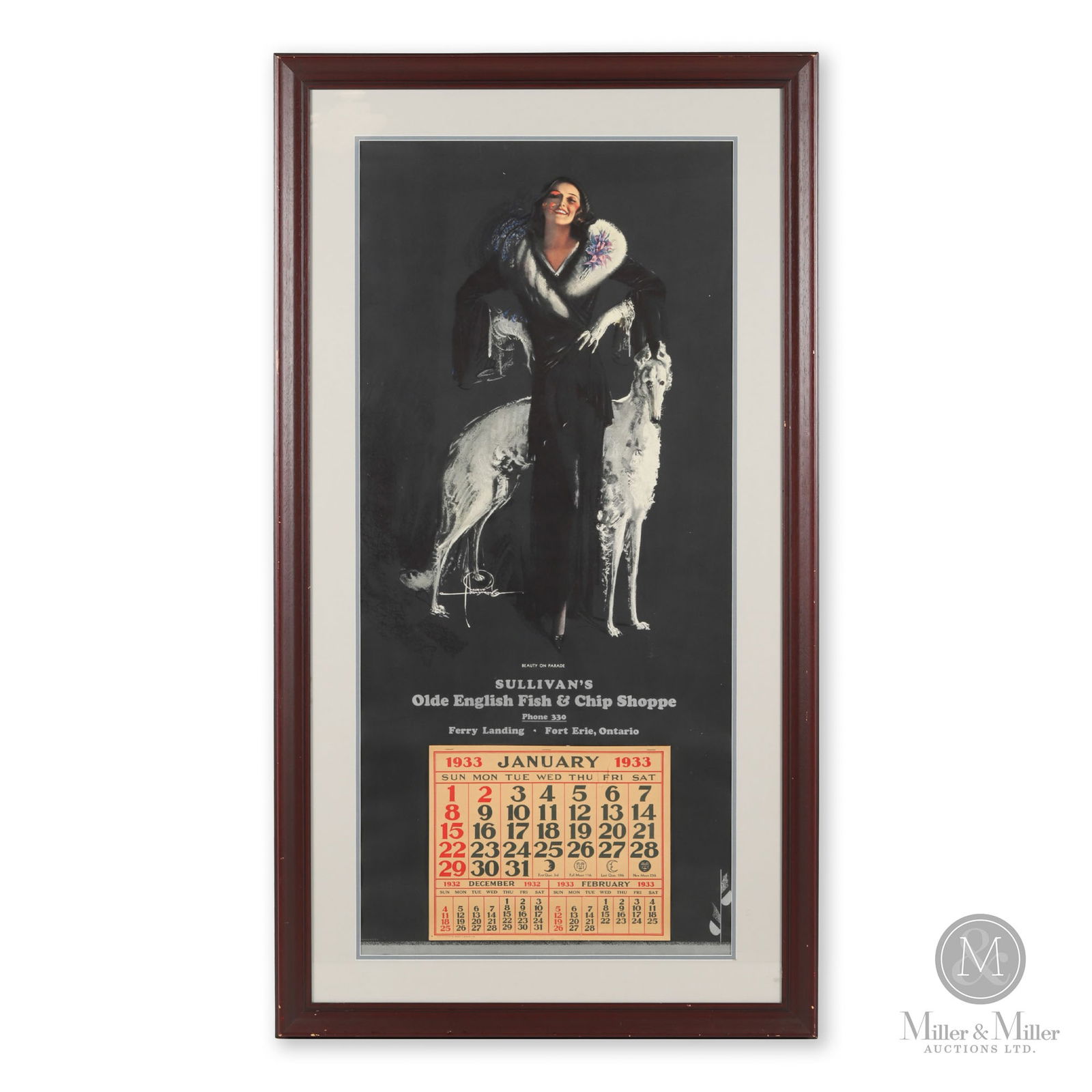 Fish & Chips Shoppe Rolf Armstrong Pin-Up Calendar (1 of 6)