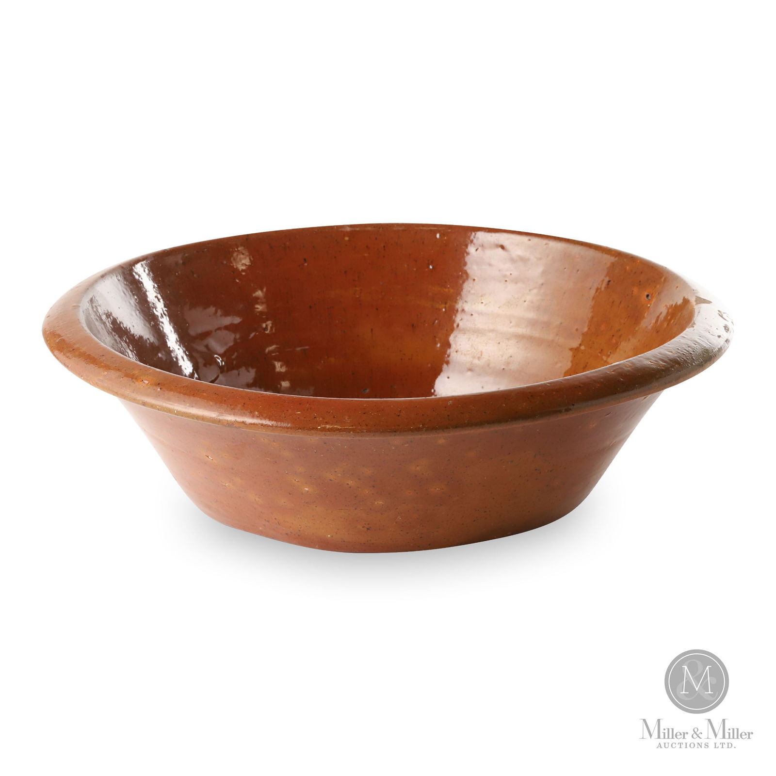 Large Redware Milk Pan (1 of 9)