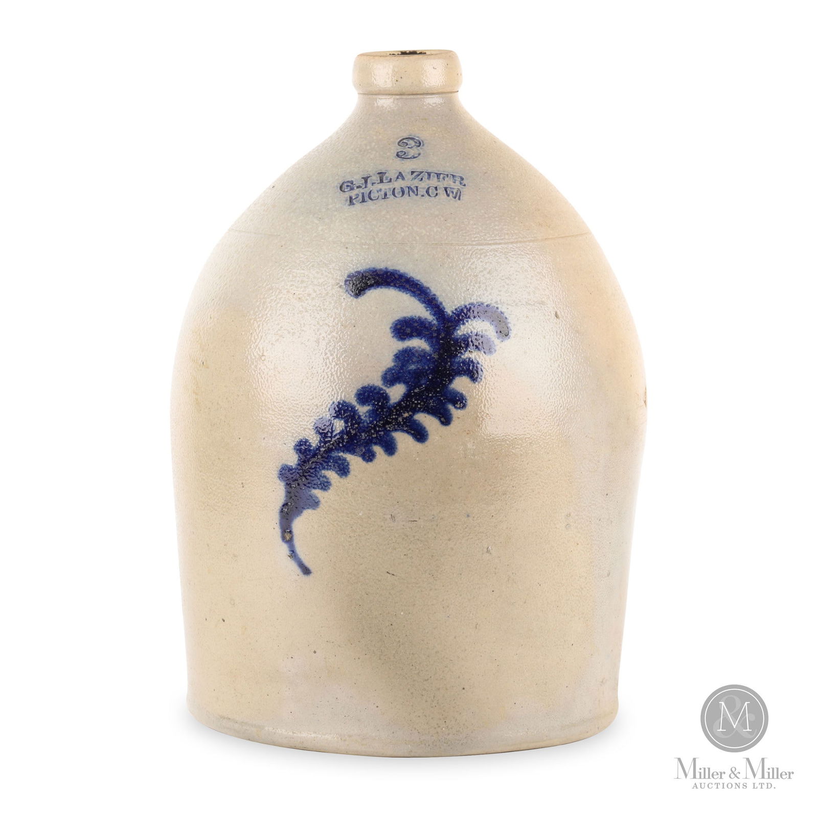 3-Gallon George I. Lazier Stoneware Jug (1 of 11)