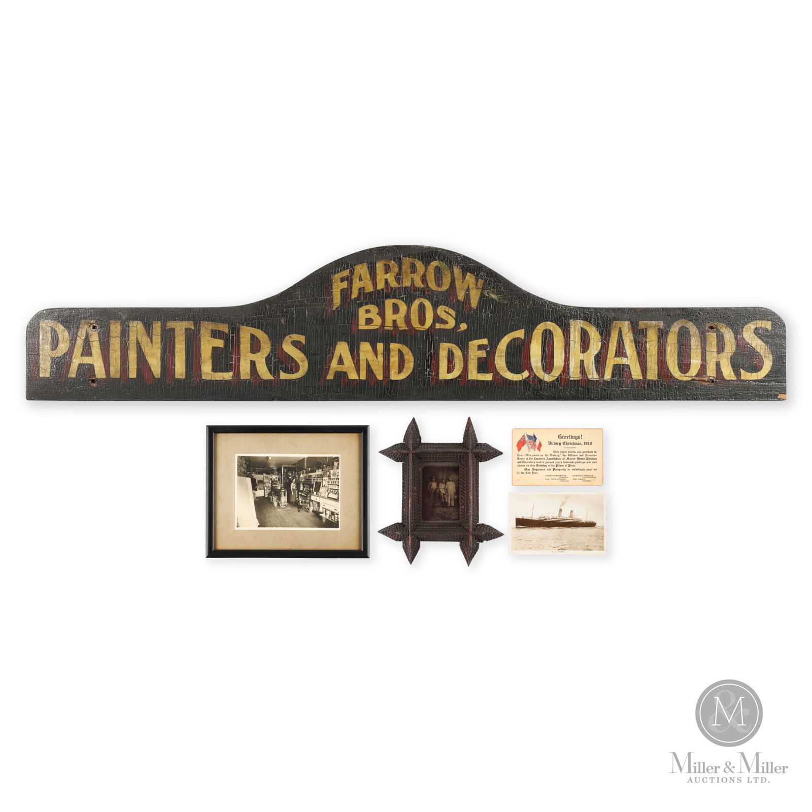 Farrow Bros. Painters and Decorators Trade Sign (1 of 11)
