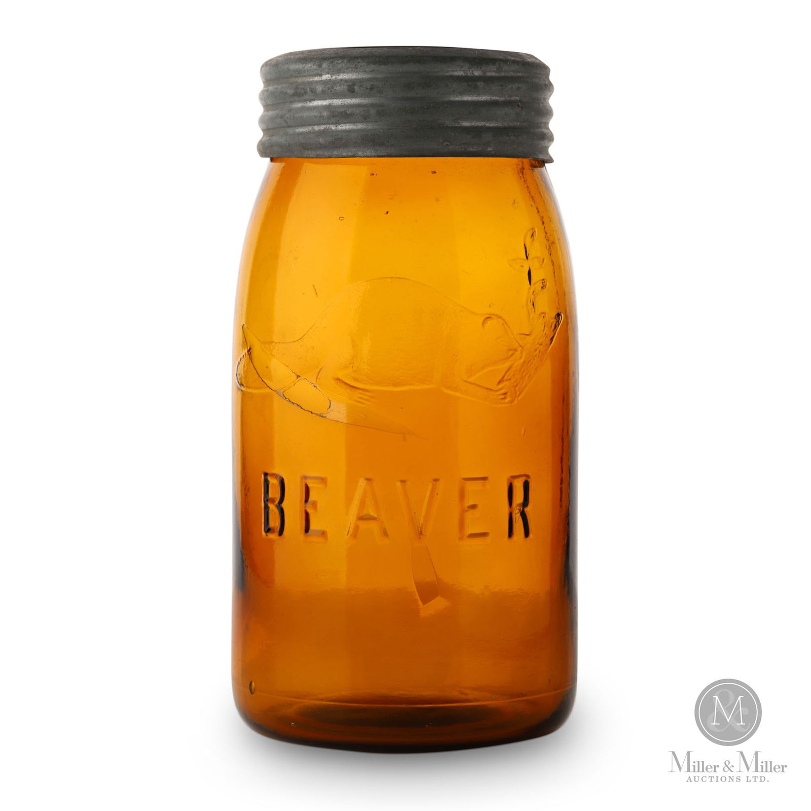 Amber Beaver Quart Jar (1 of 9)