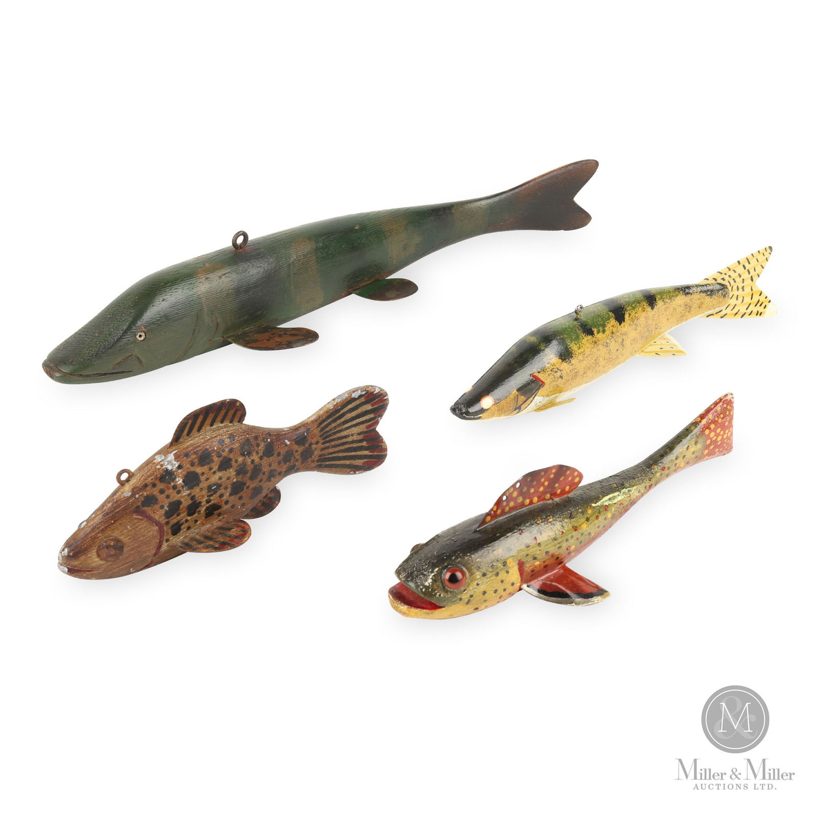 Group of Ice Fishing Spearing Decoys (1 of 13)