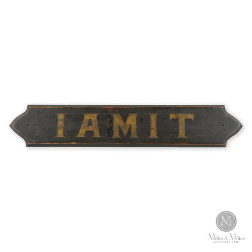 Nova Scotia Ship Name Board Sign The "iamit"