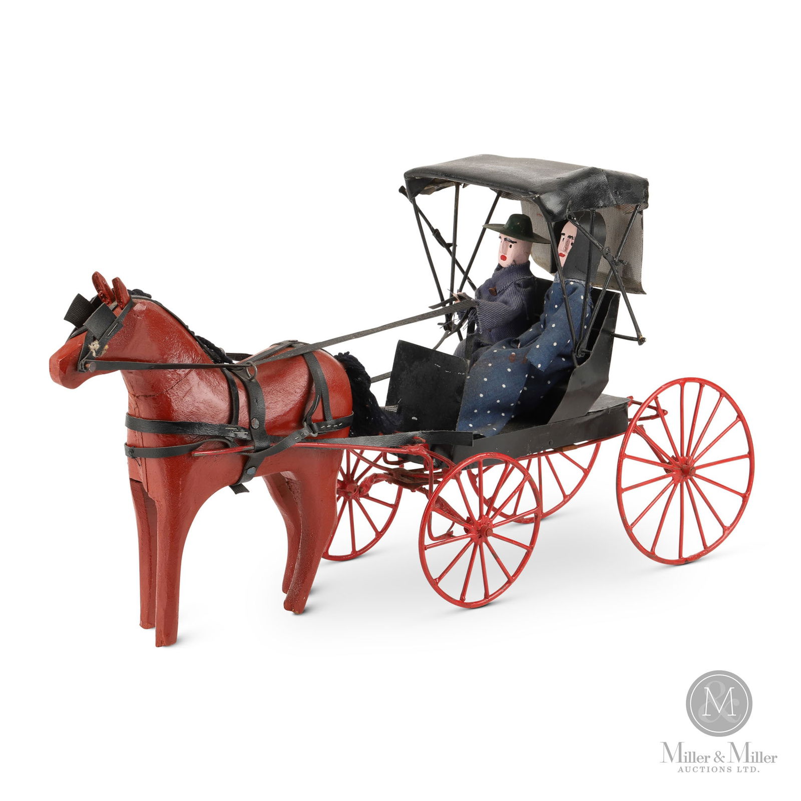 Mennonite Couple In Horse-Drawn Buggy by Jacob Roth (1 of 7)