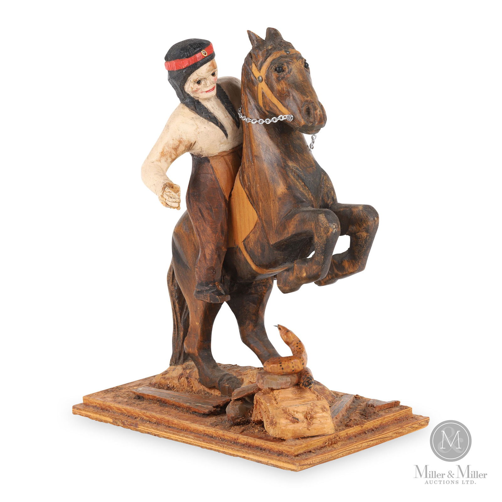Native Man on Horseback by Oliver Sonley (1 of 8)