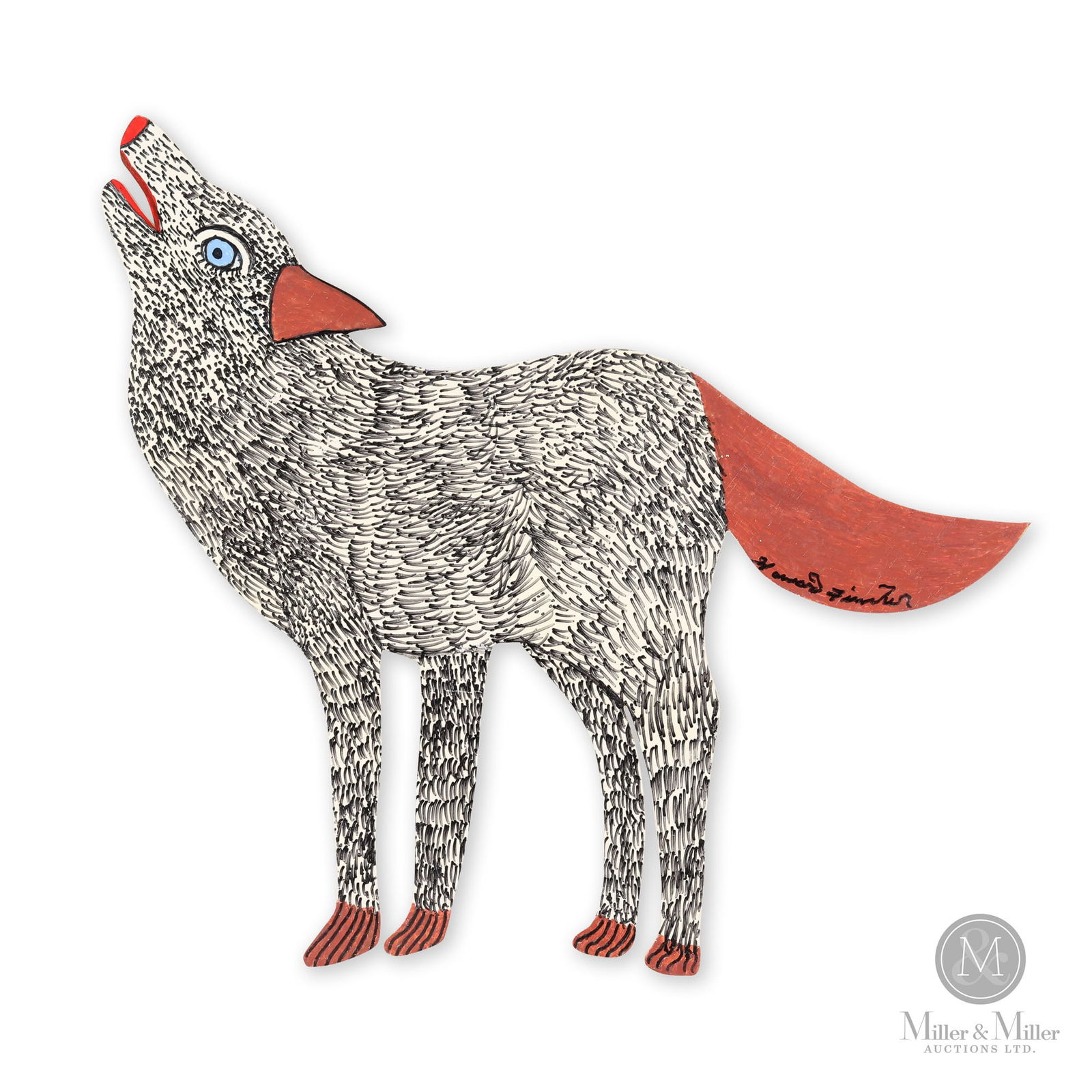 "Howling Wolf" by Reverend Howard Finster (1 of 5)
