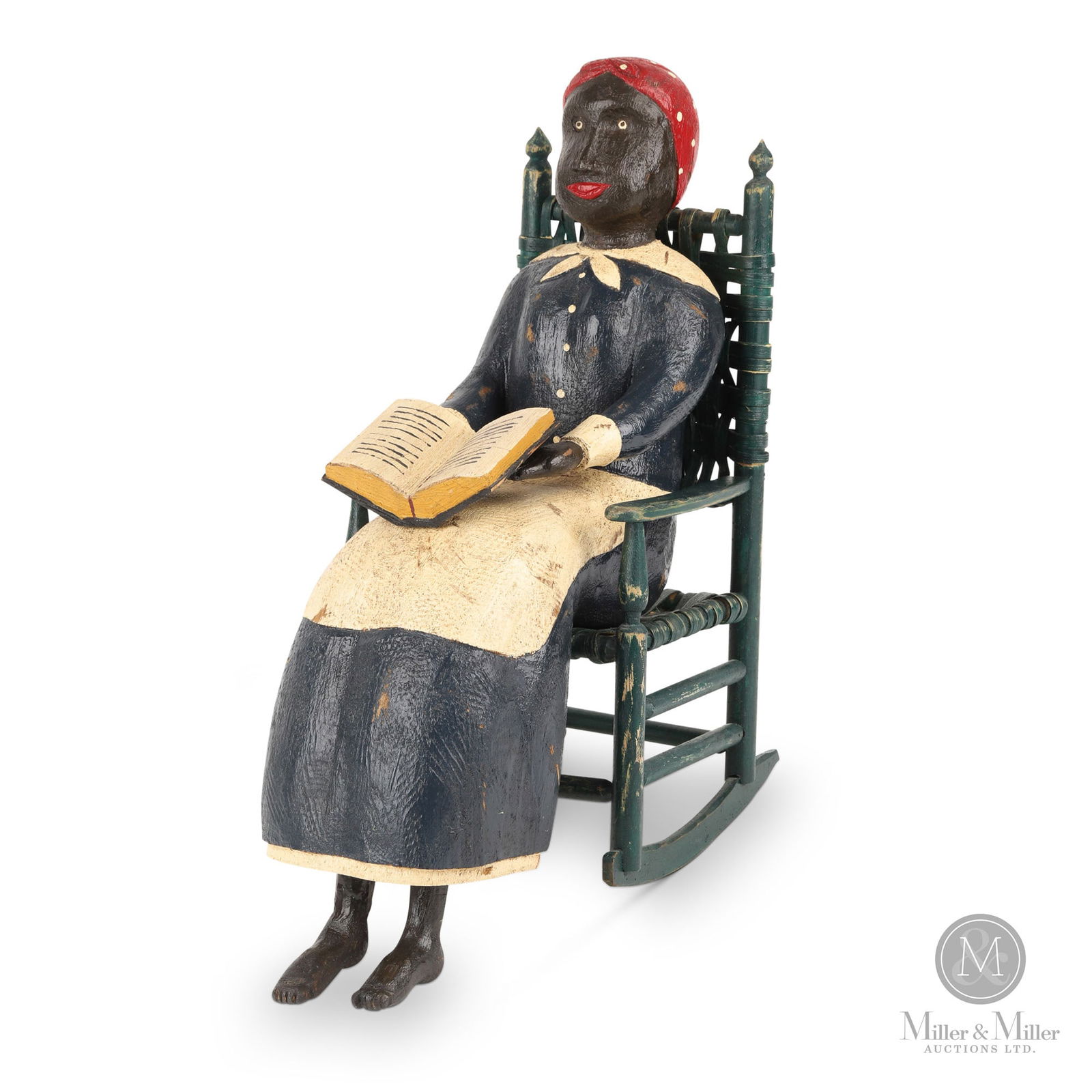 Carving of a Black Woman in a Rocking Chair (1 of 7)