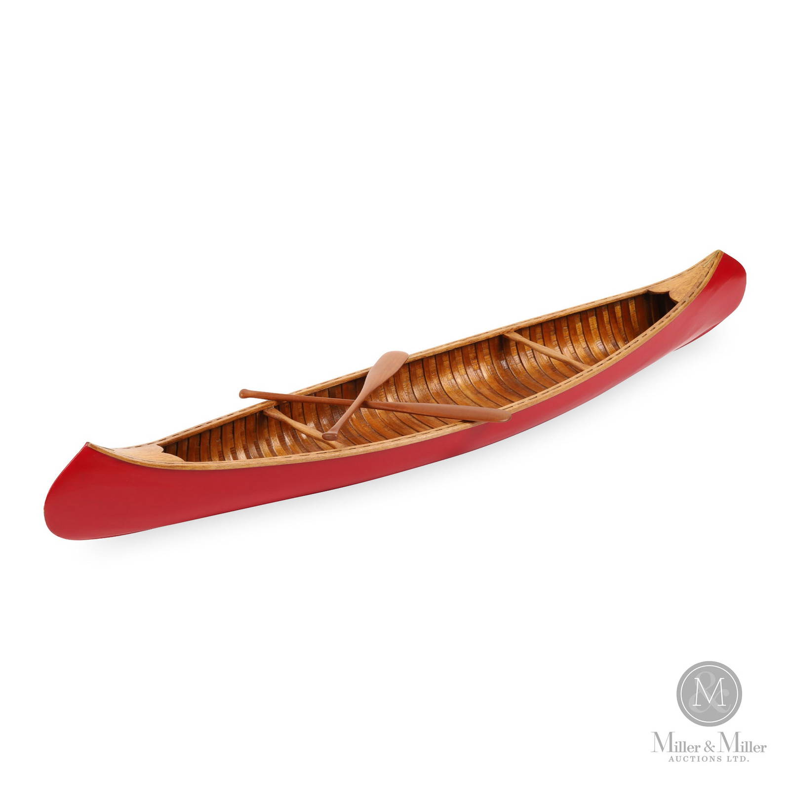 Miniature Canvas Covered Canoe Auction