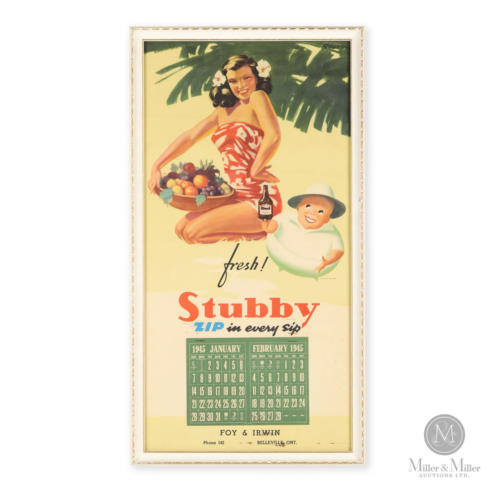 Stubby Soda 1945 Calendar (1 of 6)