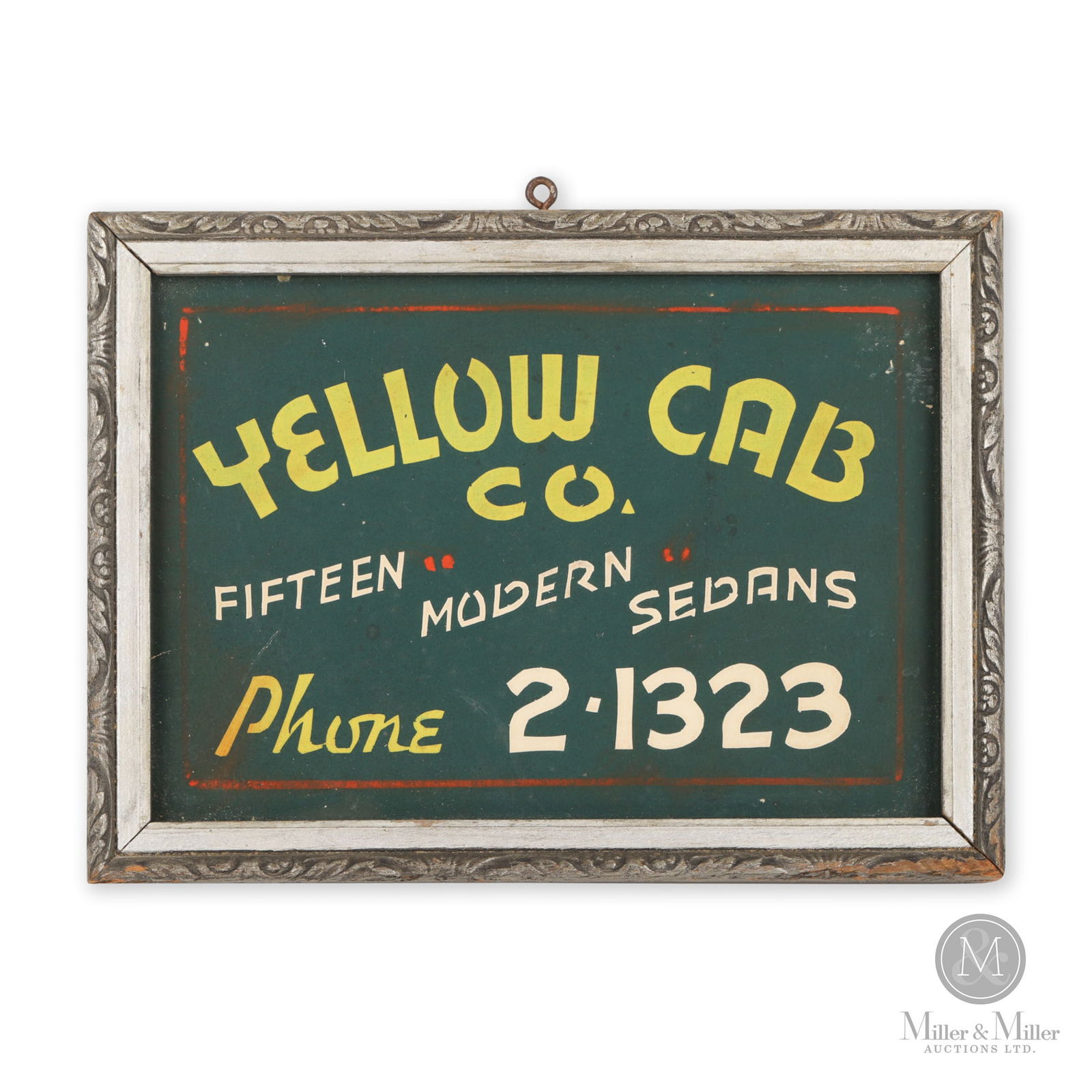 Yellow Cab Telephone Booth Sign (1 of 4)