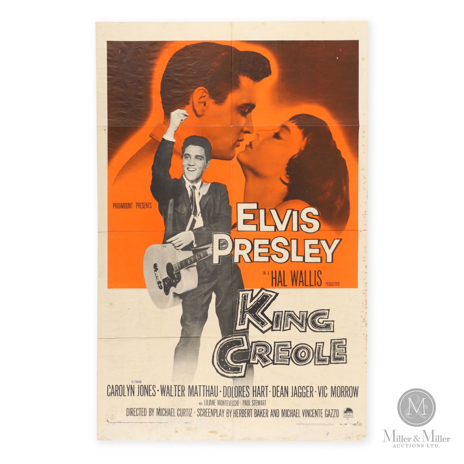 Elvis Presley "King Creole" Movie Poster (1 of 6)