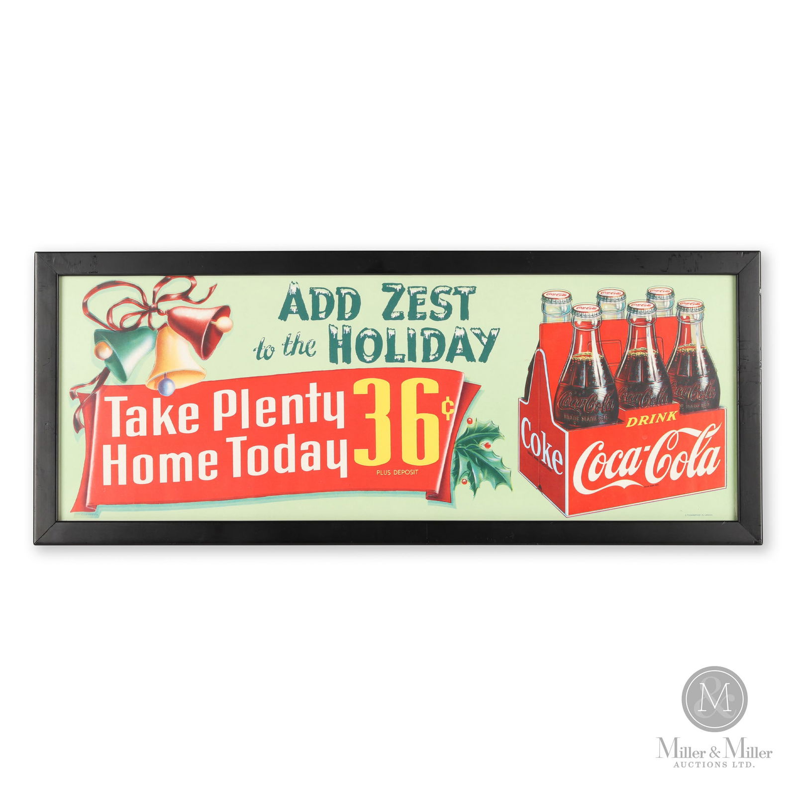 Coca-Cola Six-Pack Christmas Trolly Sign (1 of 5)