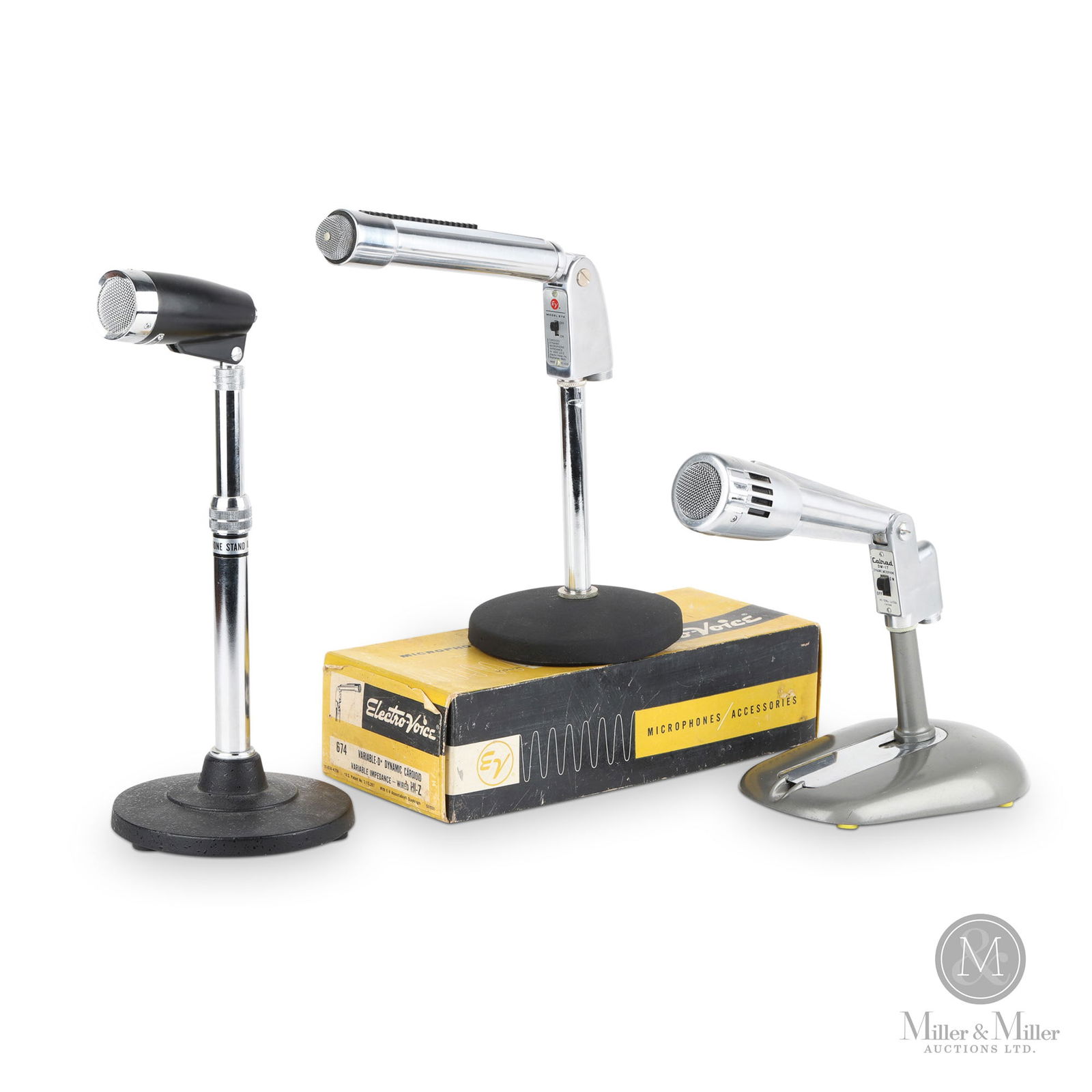 Calrad DM-9, Electro-Voice 674, and Calrad DM-17 Tabletop Microphones (1 of 10)